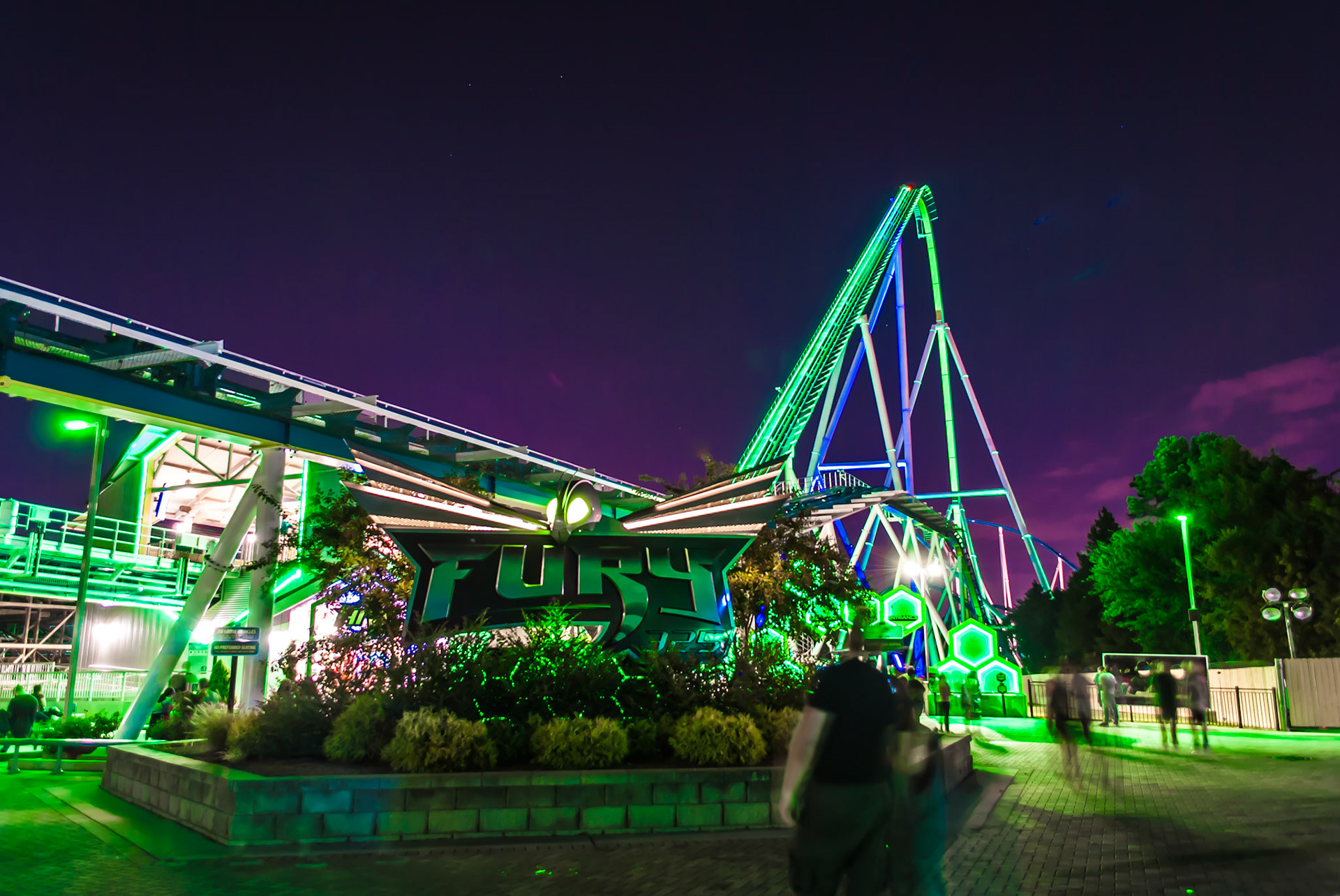 Fury 325 at Night.