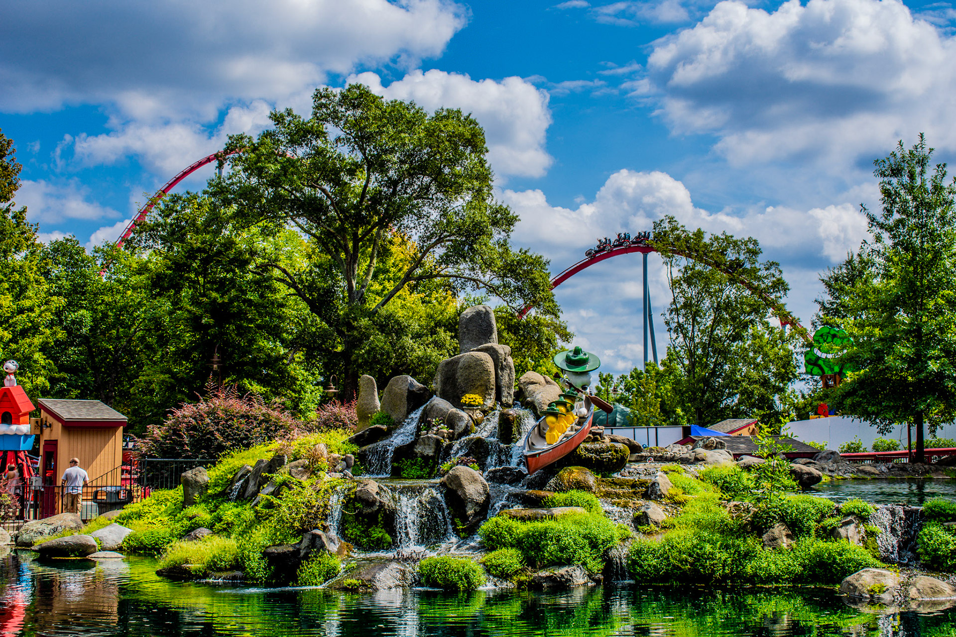 The Intimidator  sitting just behind Camp Snoopy.