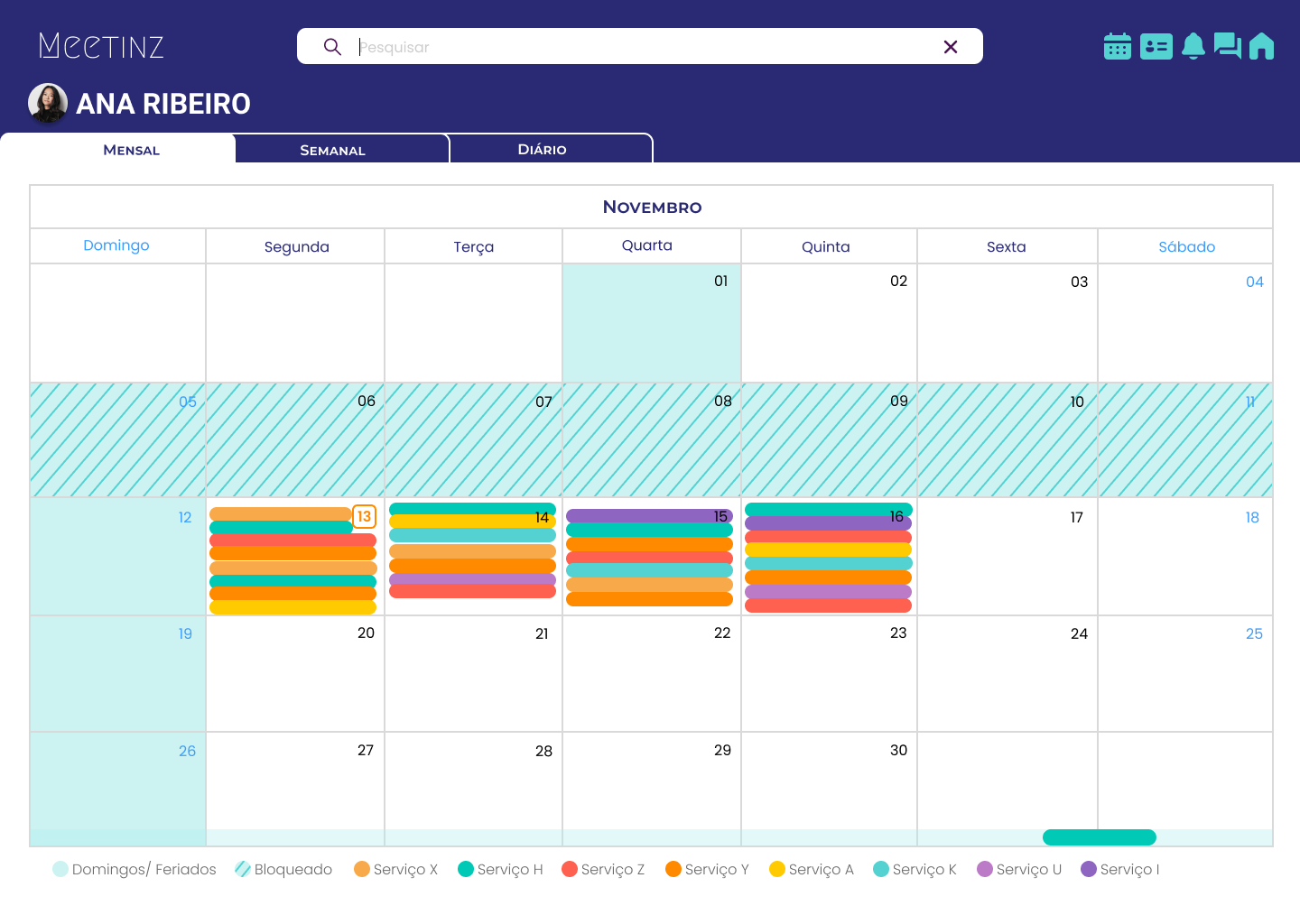 Monthly View
