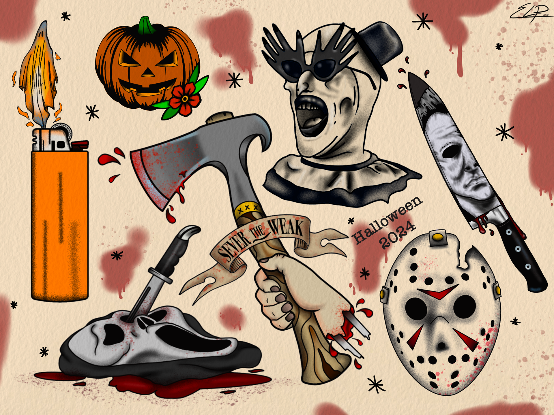 Halloween flash sheet