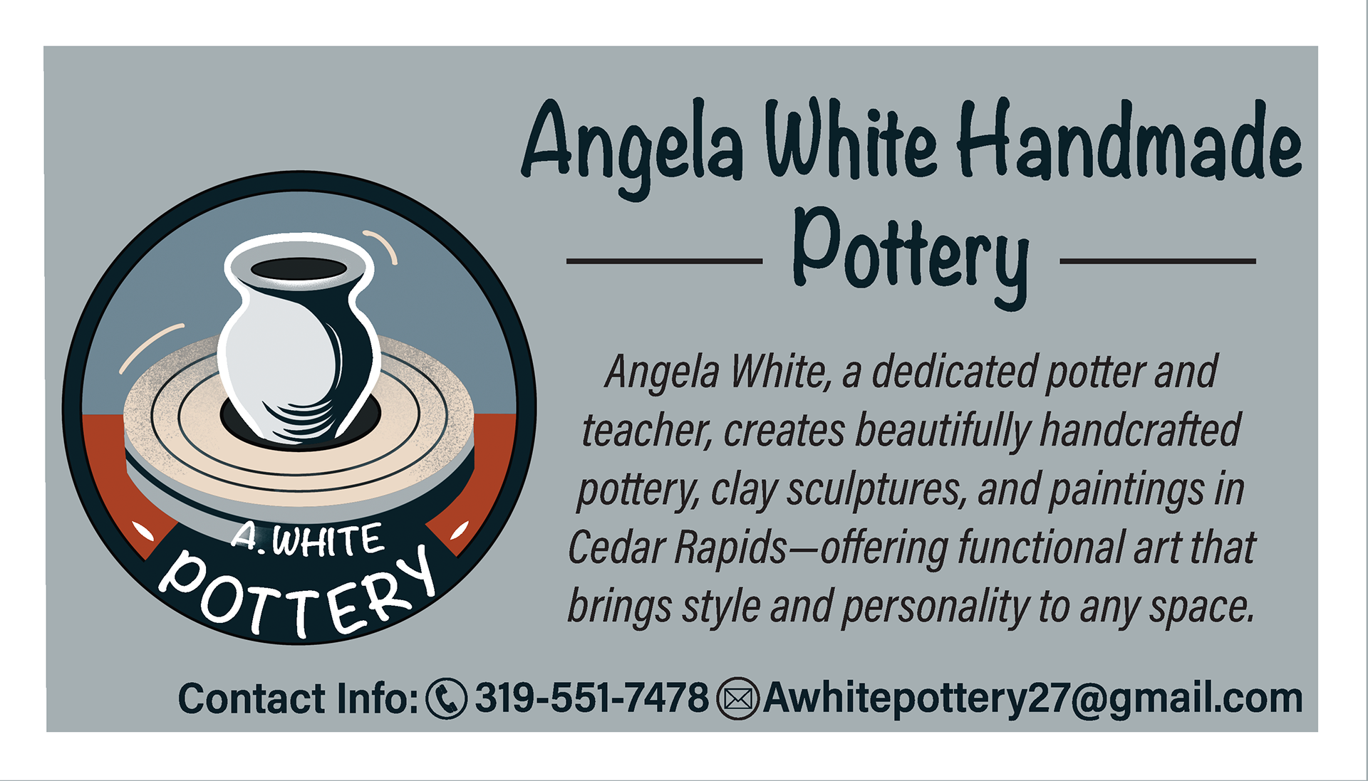 A. White Pottery (Graphic Design)