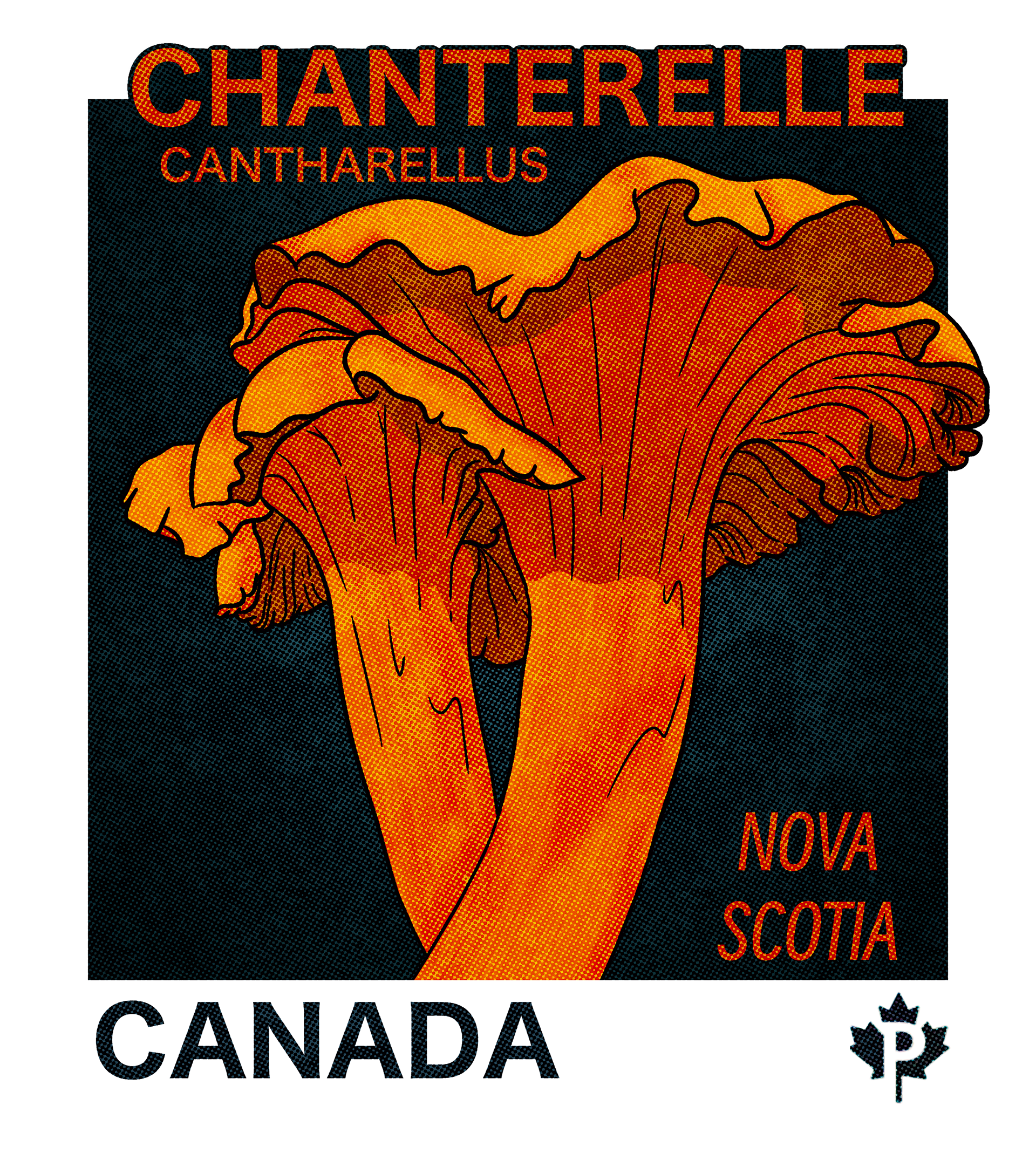 Nova Scotia Chanterelle stamp