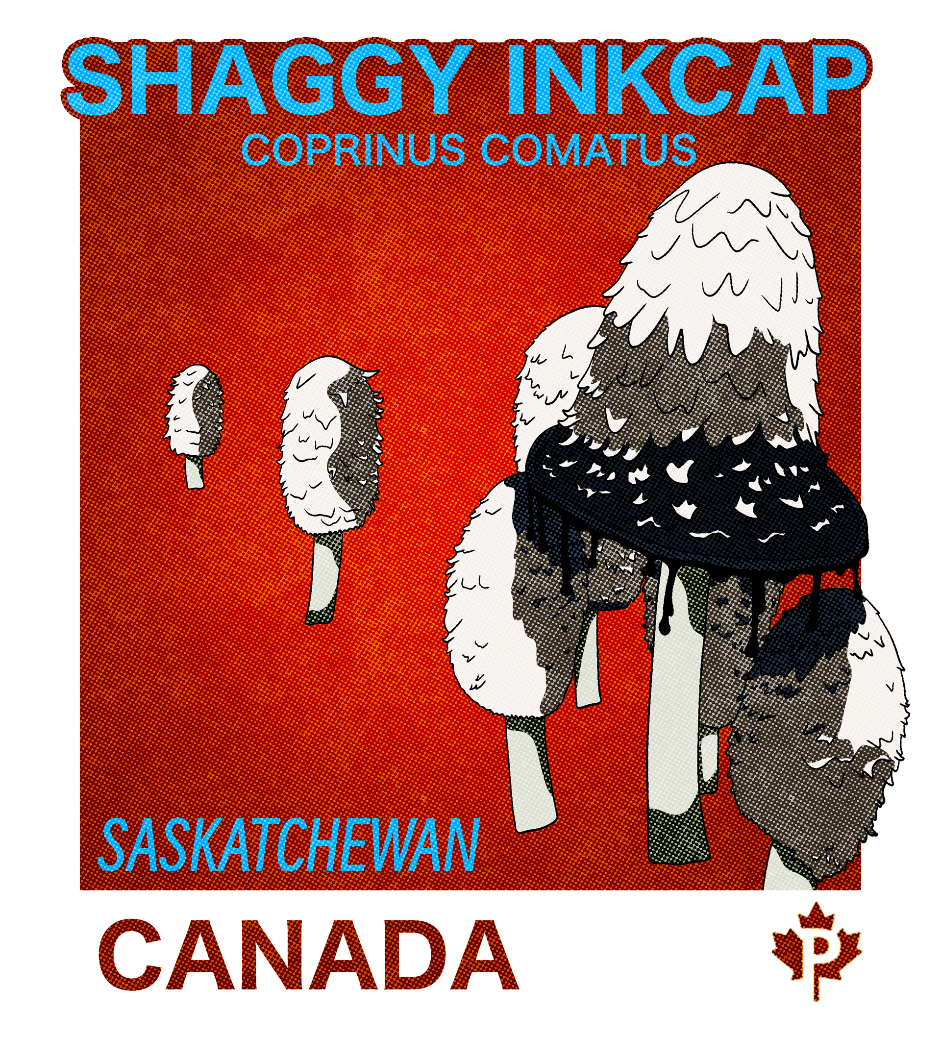 Saskatchewan Shaggy Inkcap stamp