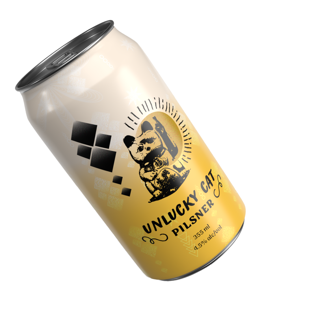 Unlucky Cat can render tilted on its side