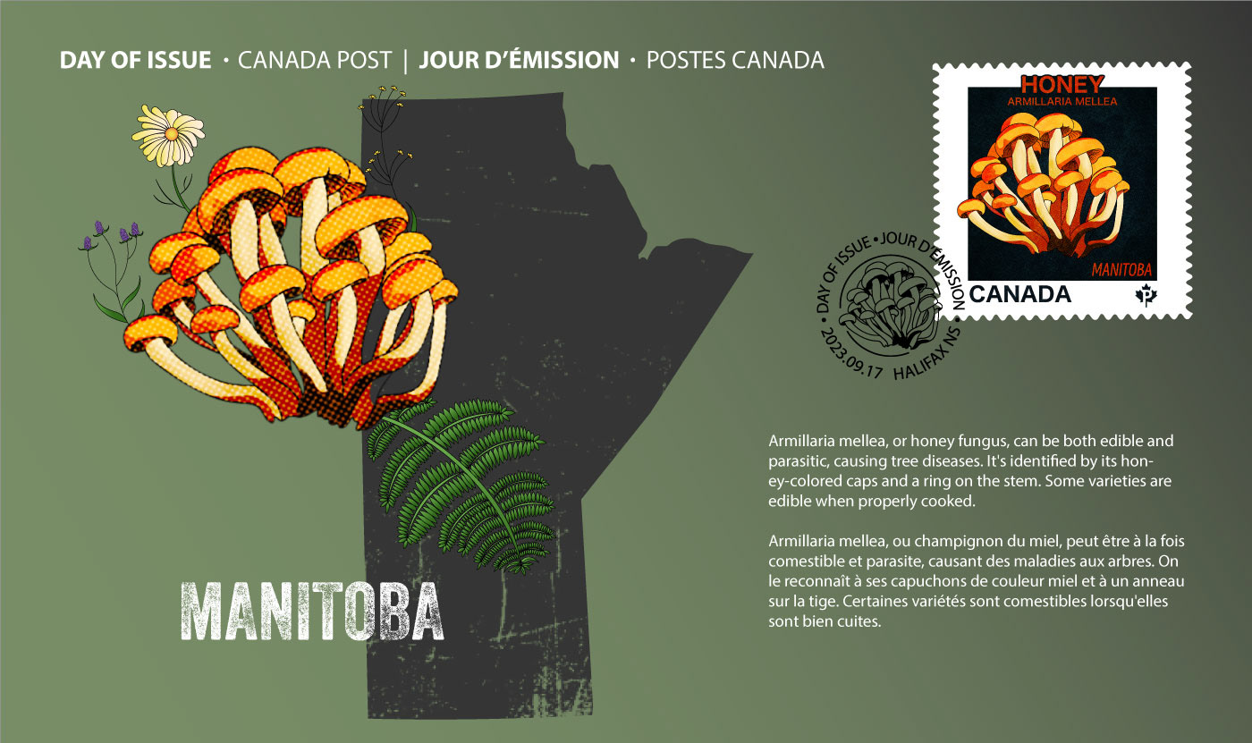 Day of issue for the stamp Manitoba Honey