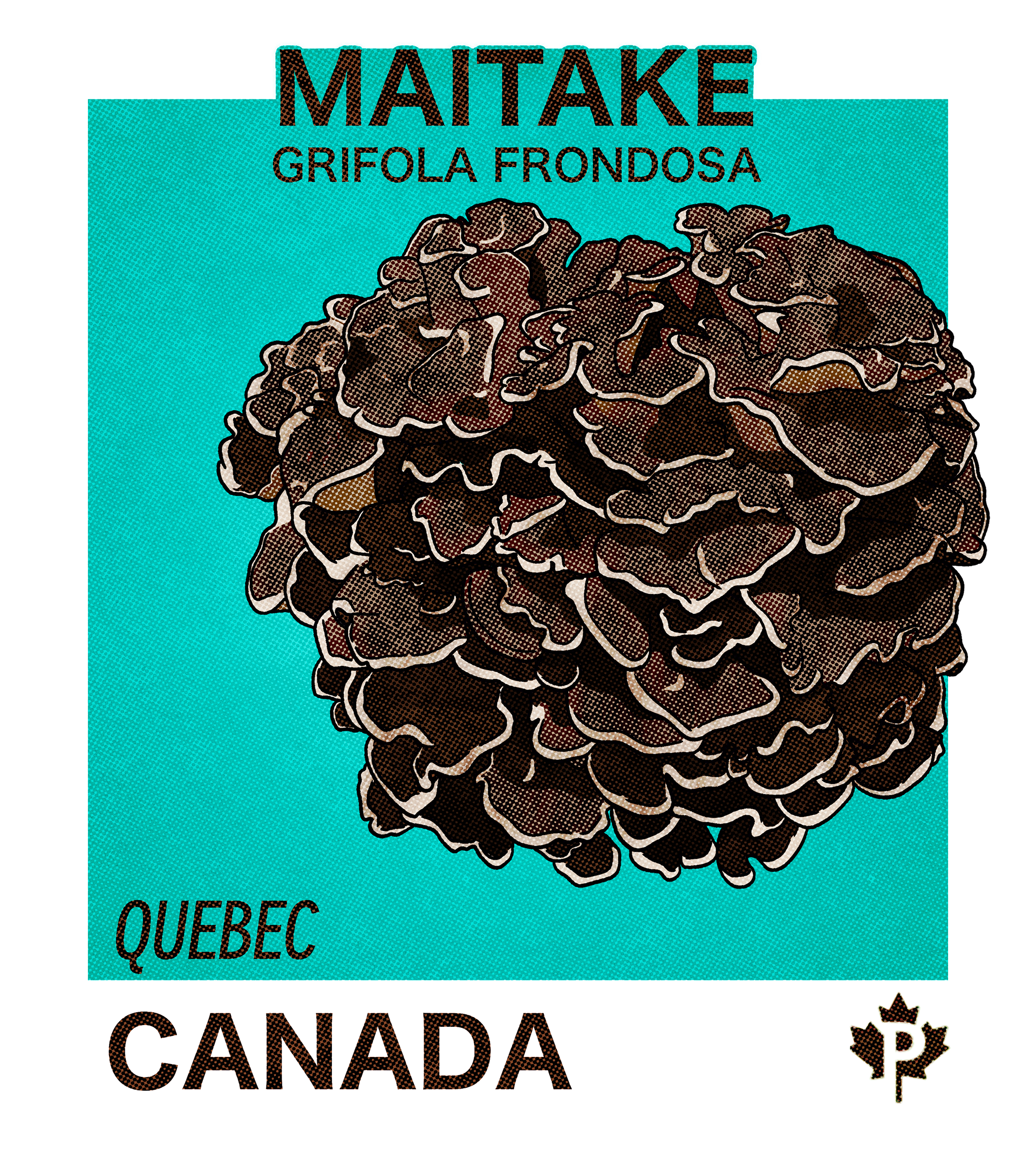 Quebec Maitake stamp