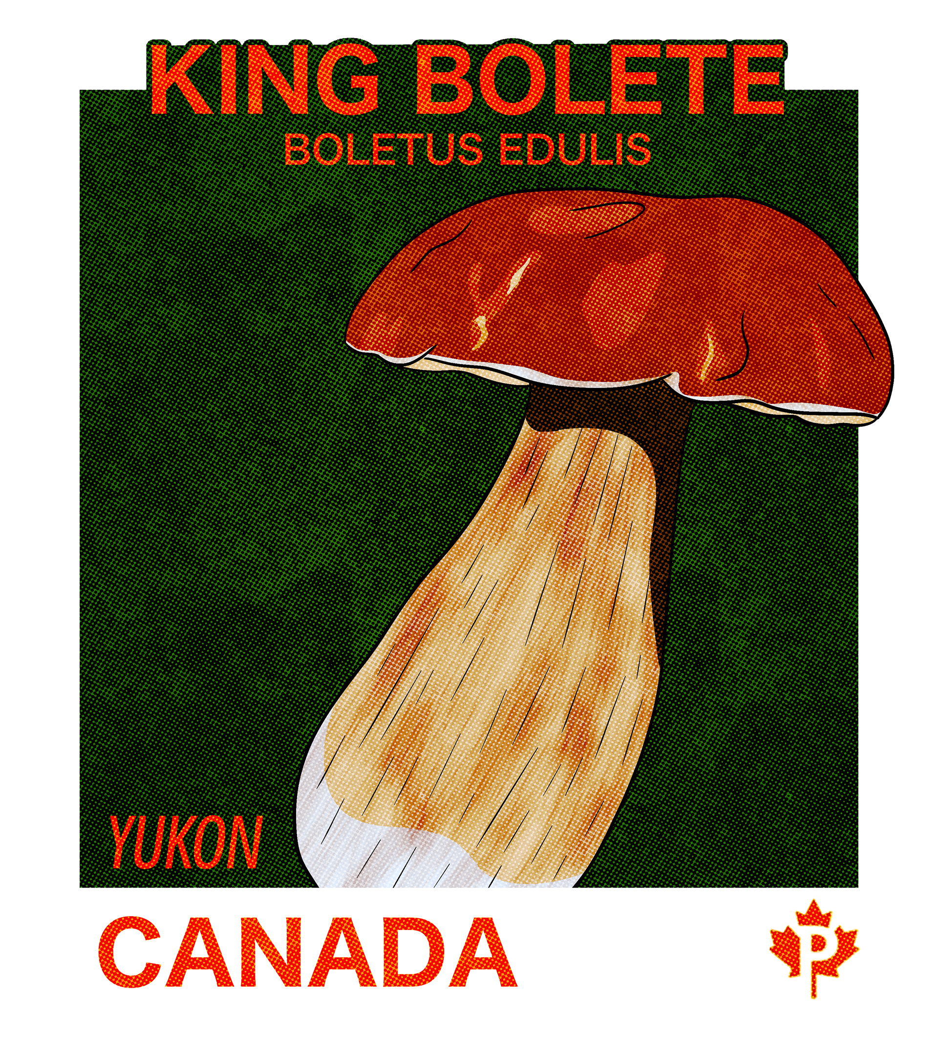 Yukon King Bolete stamp