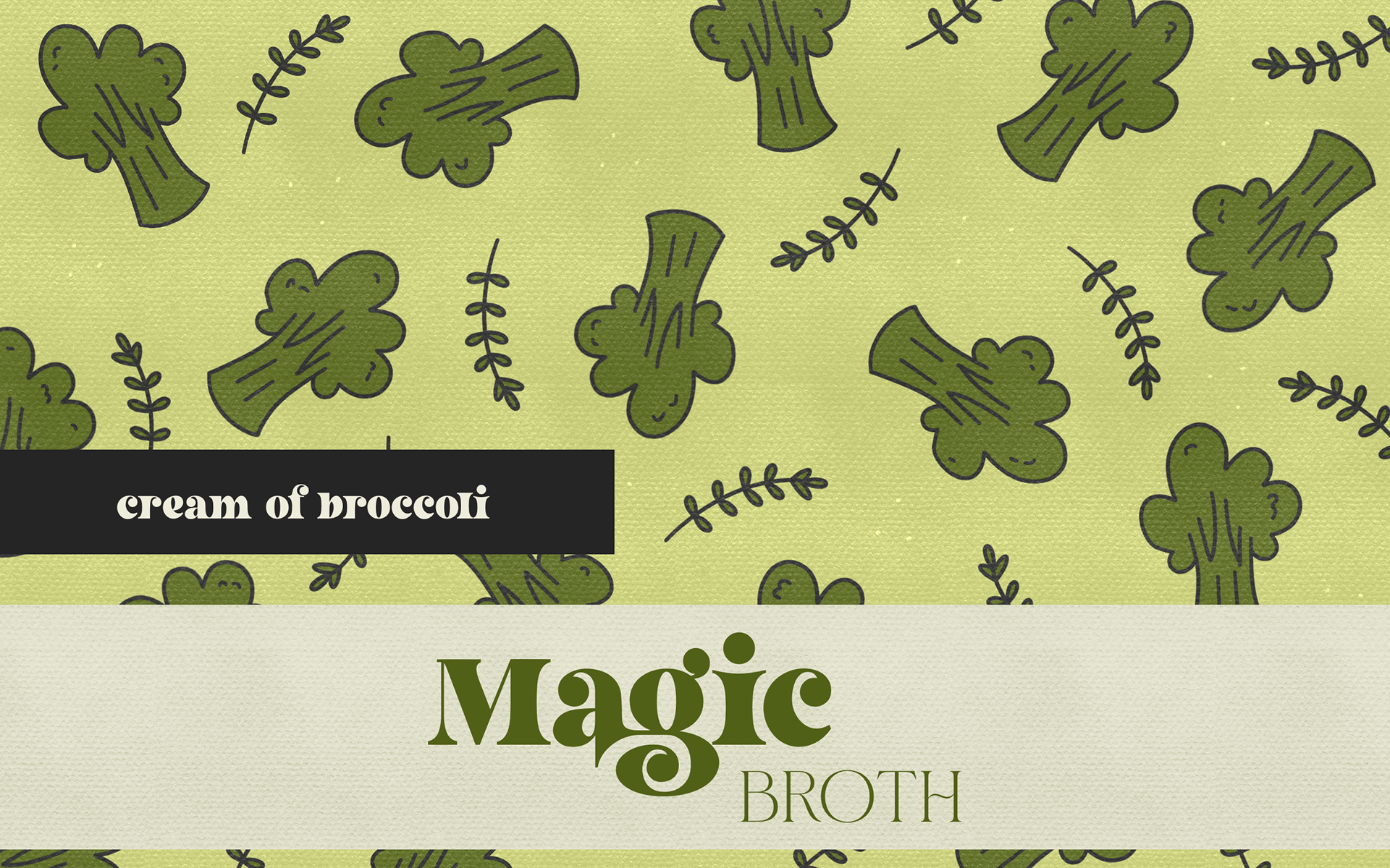 Cream of broccoli can design