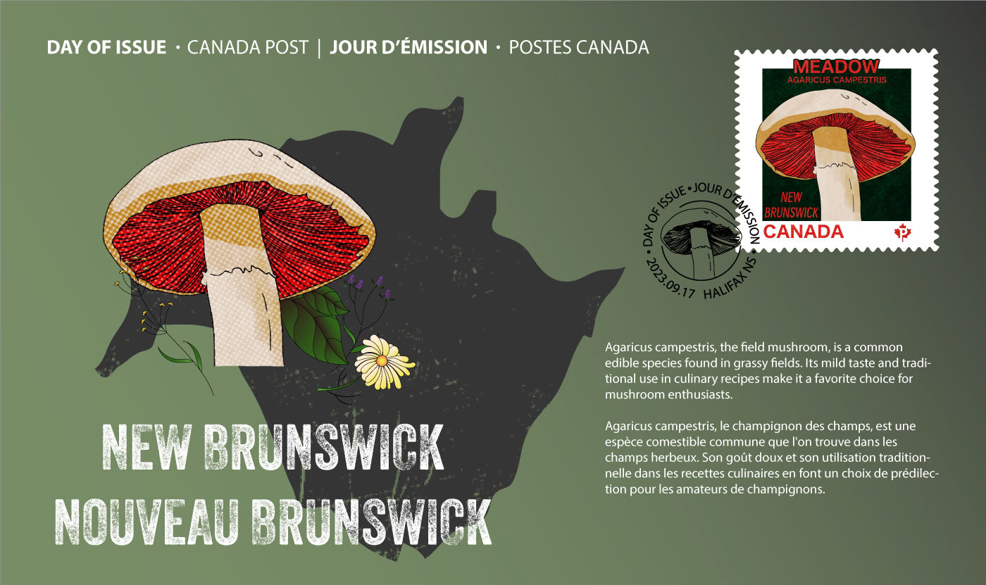 Day of issue for the stamp New Brunswick Meadow