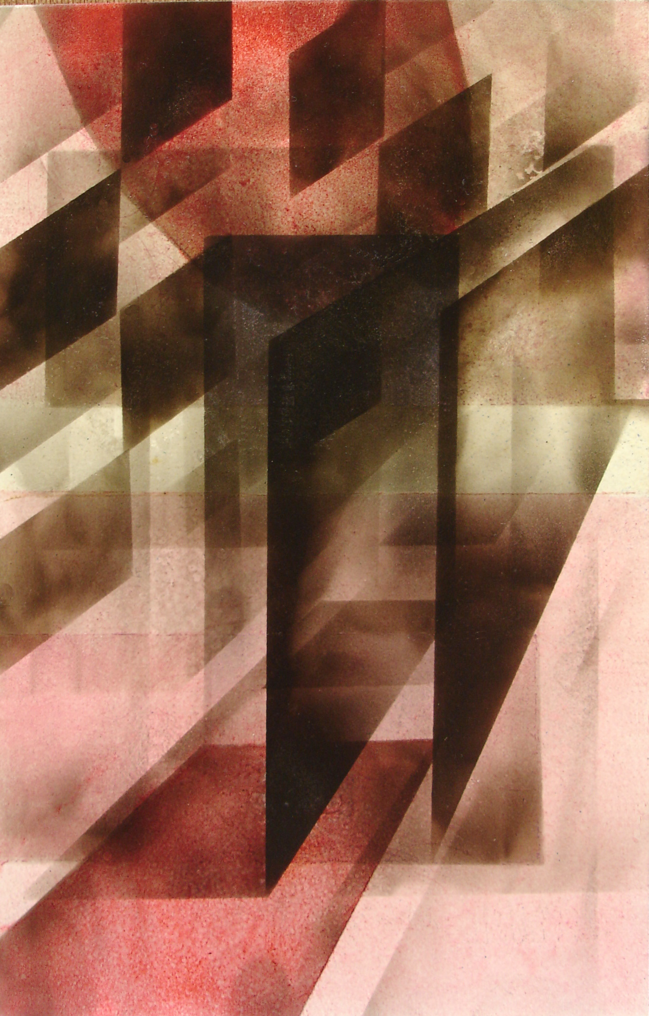 Pablo La PadulaS/T, Humo de llama y acuarela sobre papel., 45 x 37 cm