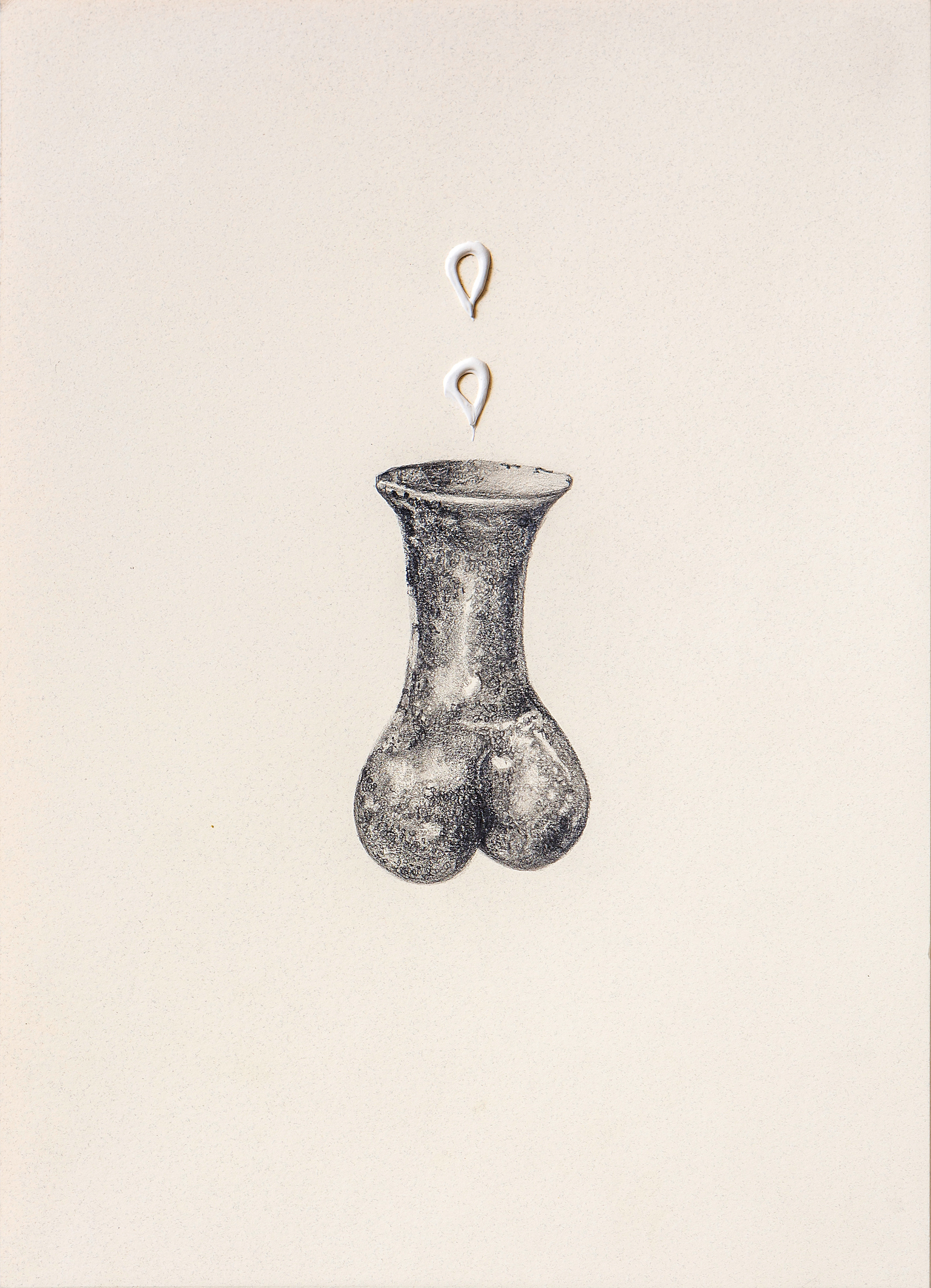 Luciana Rondolini, Sin título 2, 2026, grafito y enduido sobre papel, 35x25cm