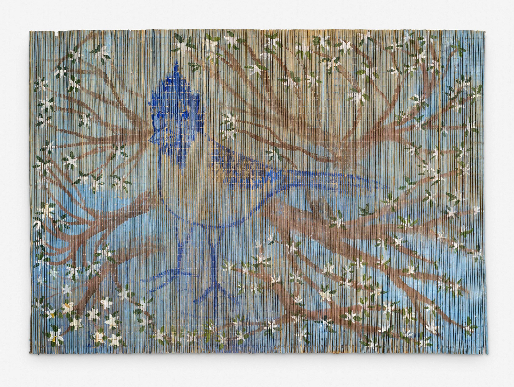 Cardenal, 2024 | Acrílico sobre junco | 200 x 150 cm.