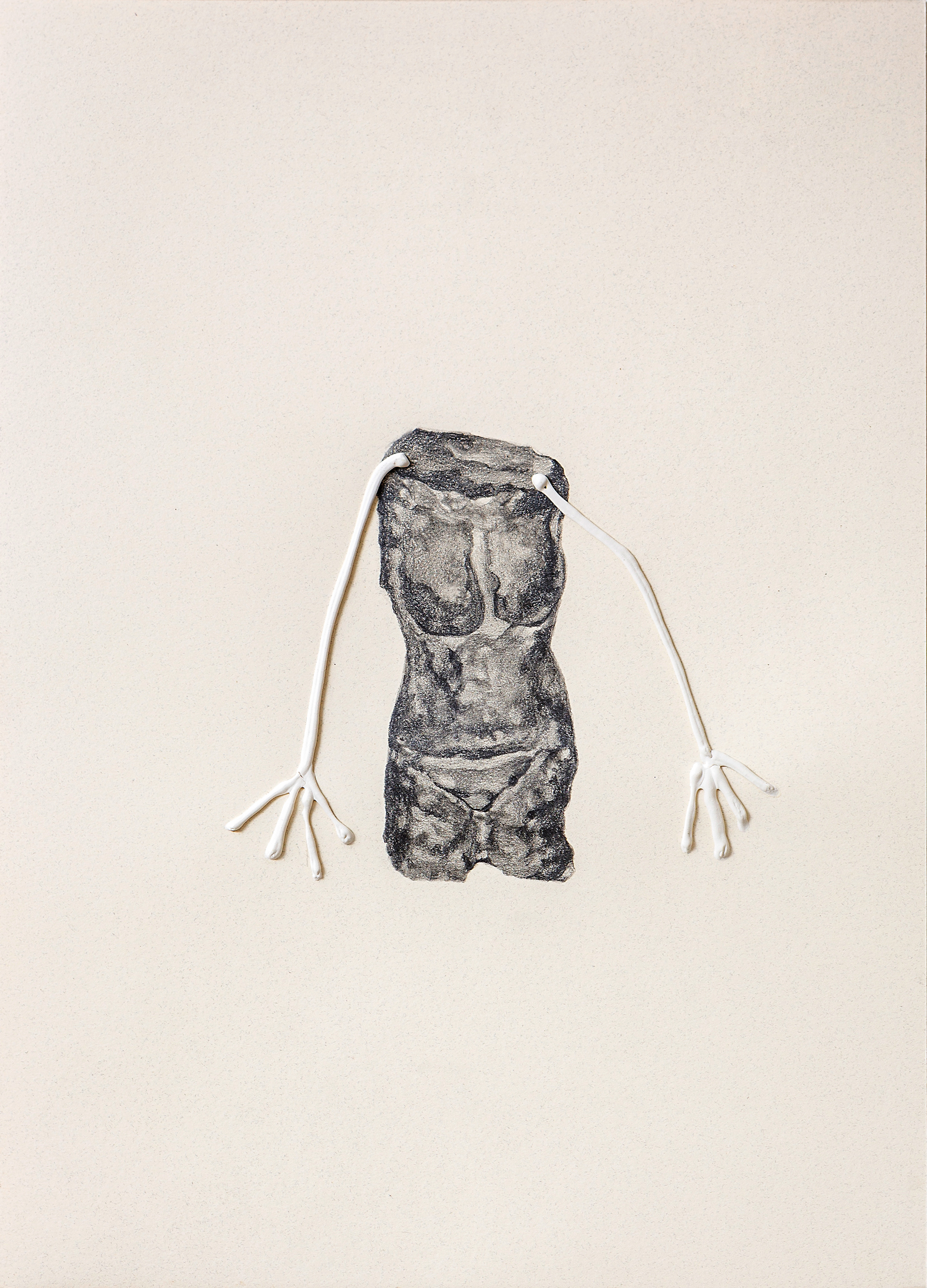 Luciana Rondolini, Sin título 2, 2026, grafito y enduido sobre papel, 35x25cm