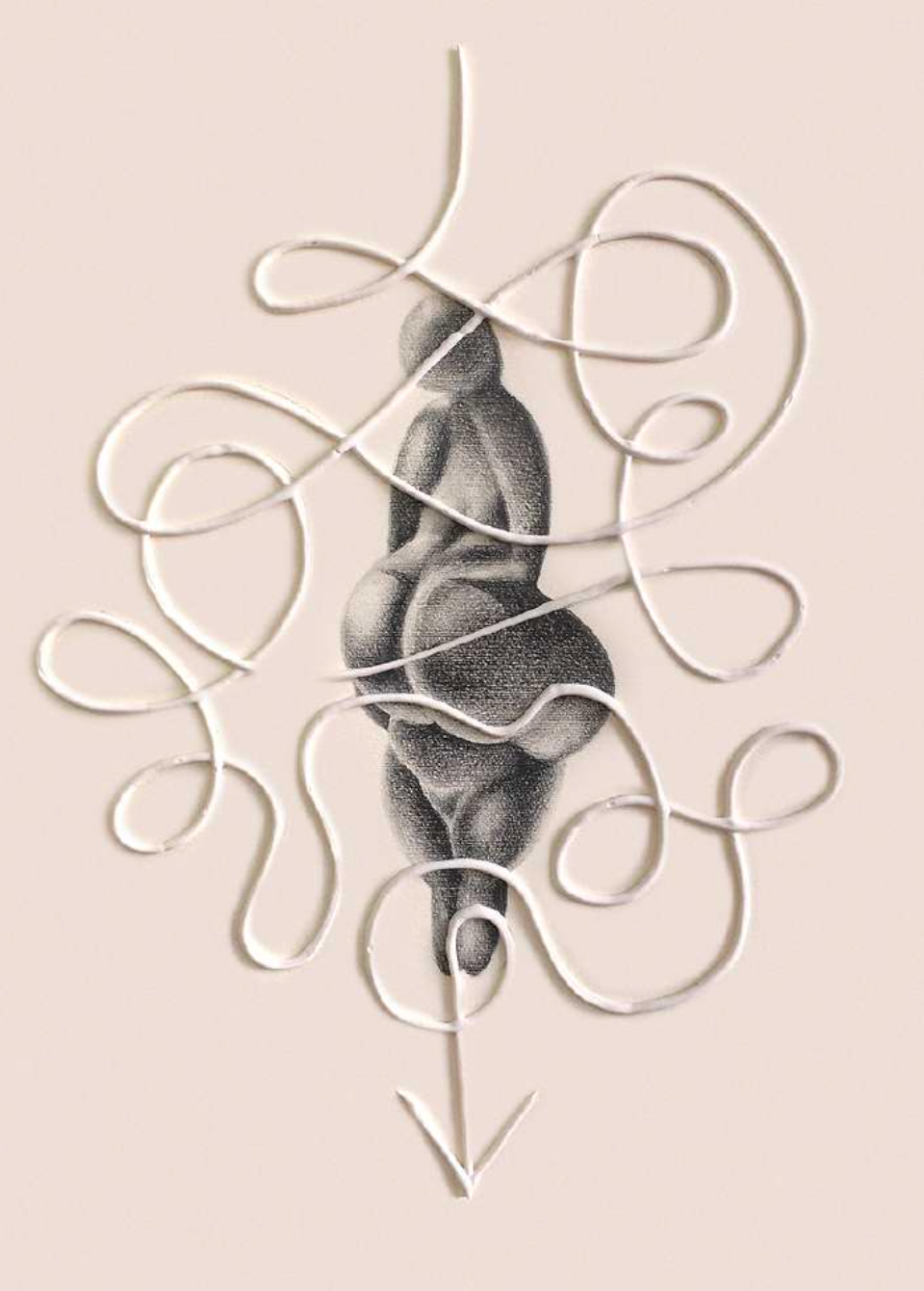 Sin Título, 2023 (Poliptico) | Grafito y enduido sobre papel | 42 x 32 cm.