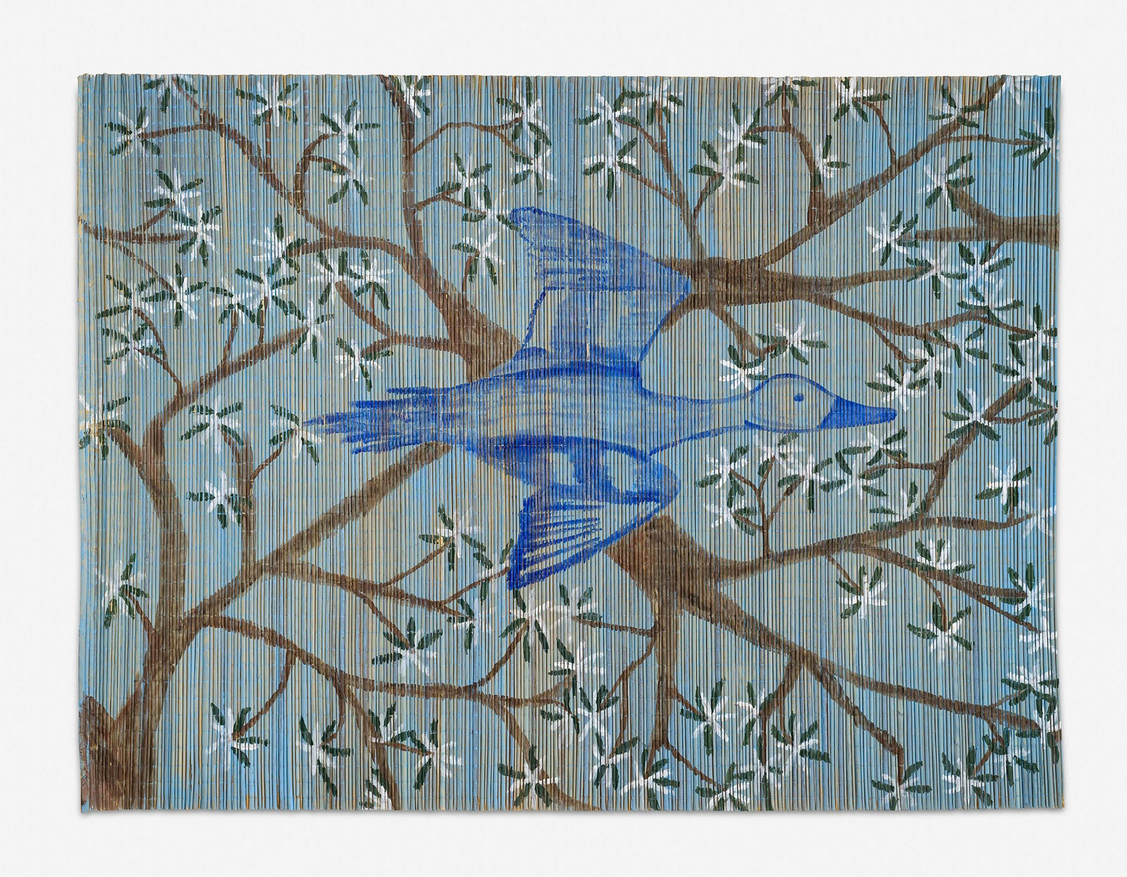 Pato, 2024 | Acrílico sobre junco | 200 x 150 cm.