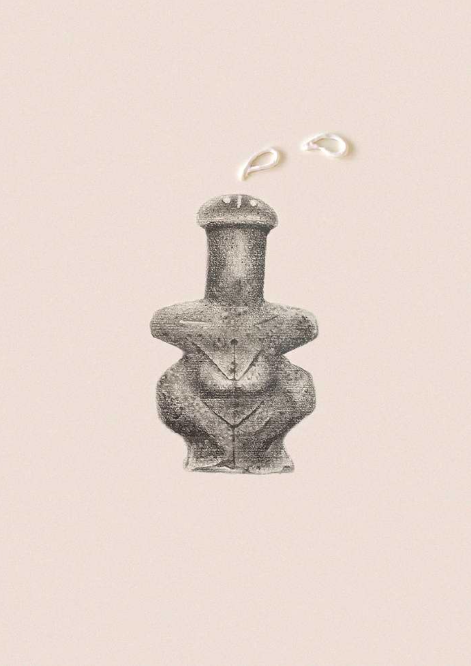 Sin Título, 2023 (Poliptico) | Grafito y enduido sobre papel | 42 x 32 cm.