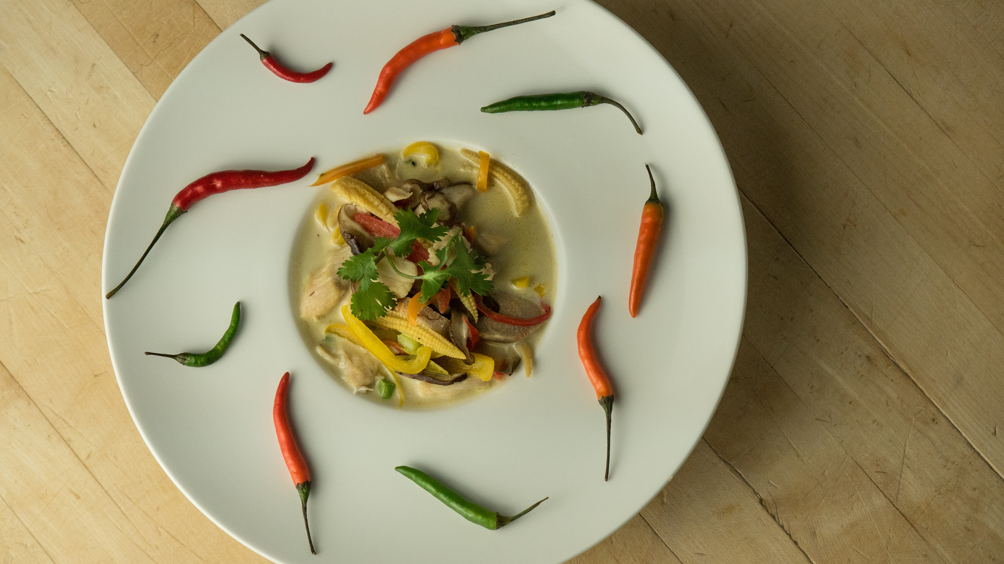 Tom Kha Gai chicken and coconut soup