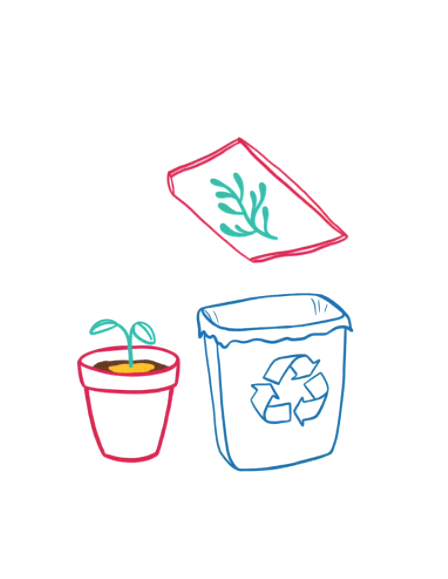 Throw the plastic in recycling