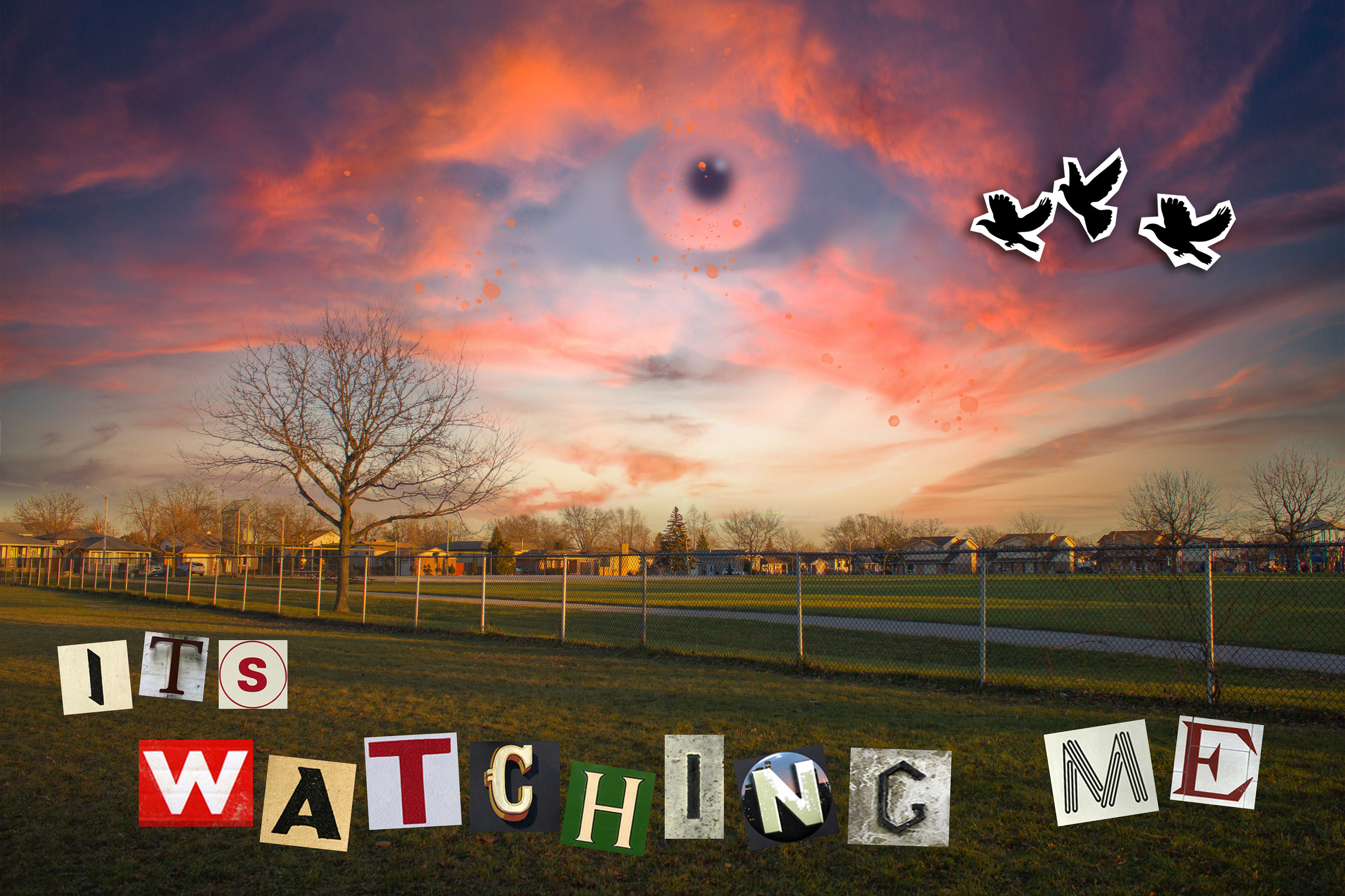 It's Watching Me. 2022, Photoshop
