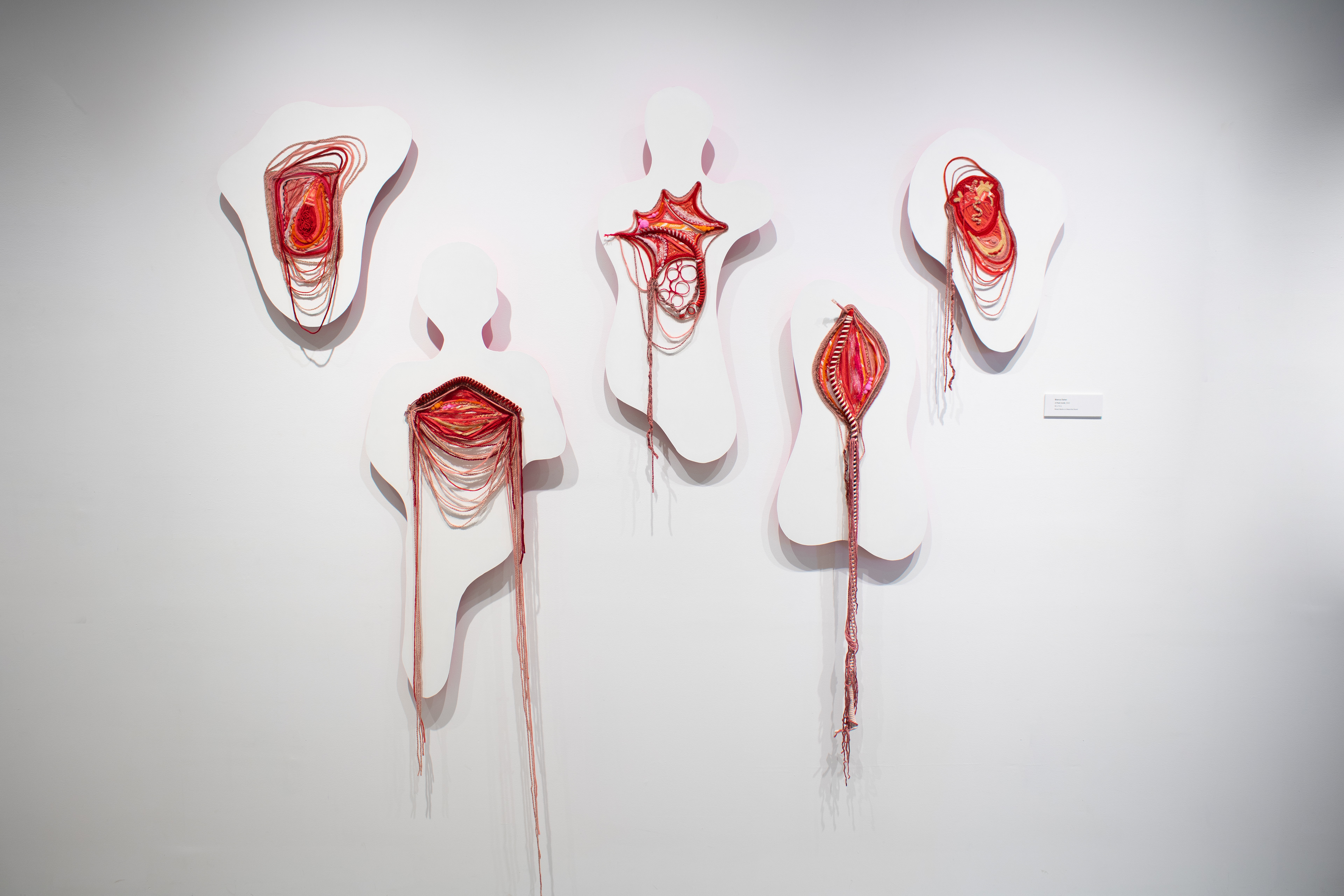 A Peek Inside, 2023. Mixed Media on Masonite Board