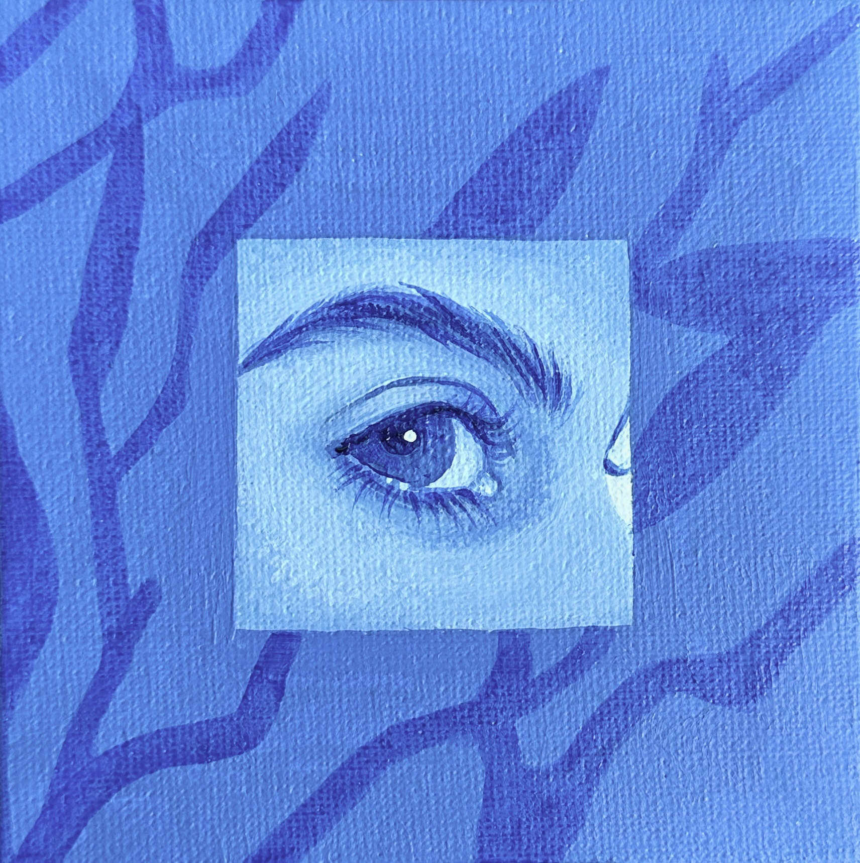 Untitled, 2025. Acrylic on Canvas. 4" x 4"