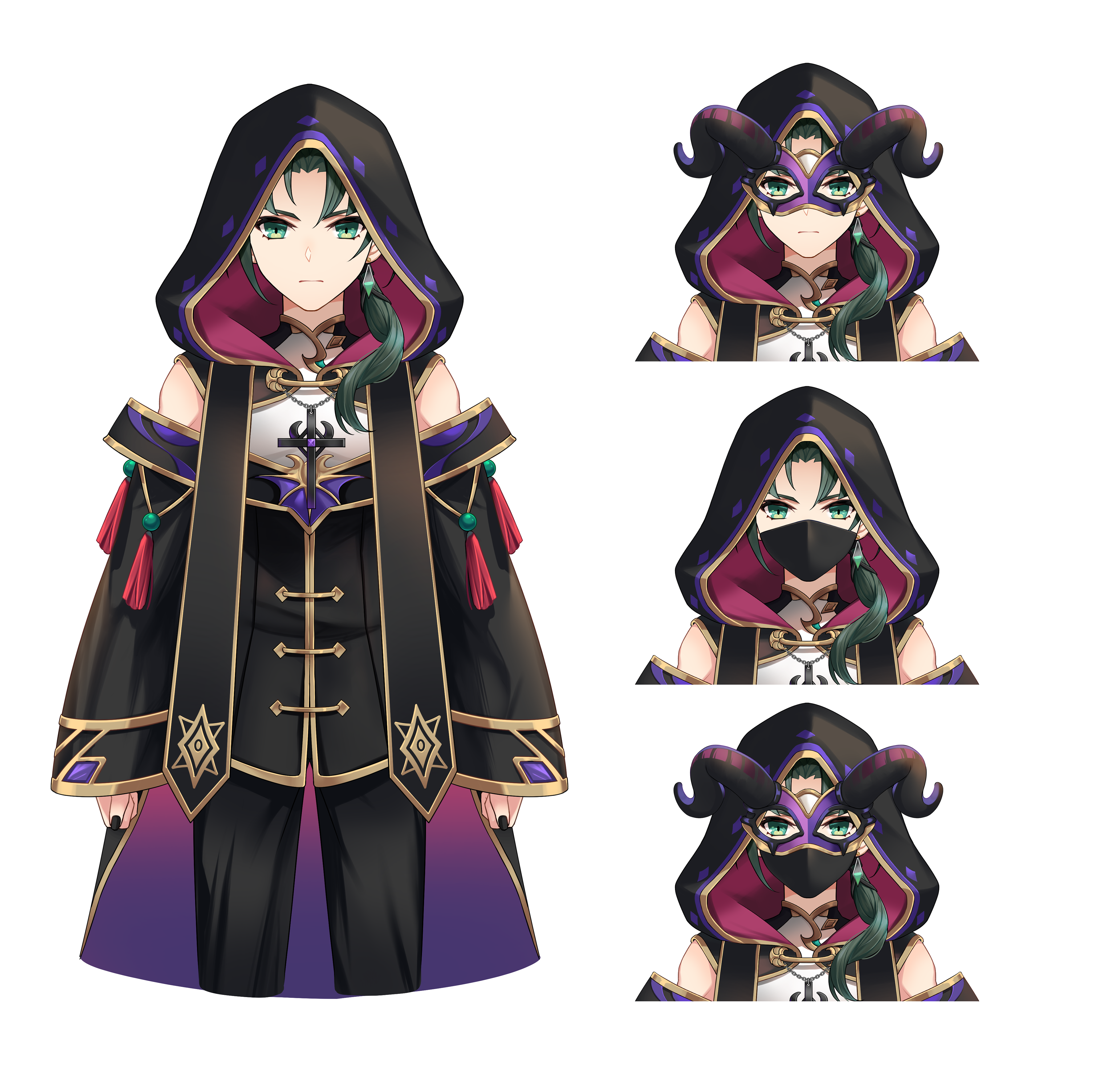 VTuber魔天師アマツカ様キャラクターデザイン