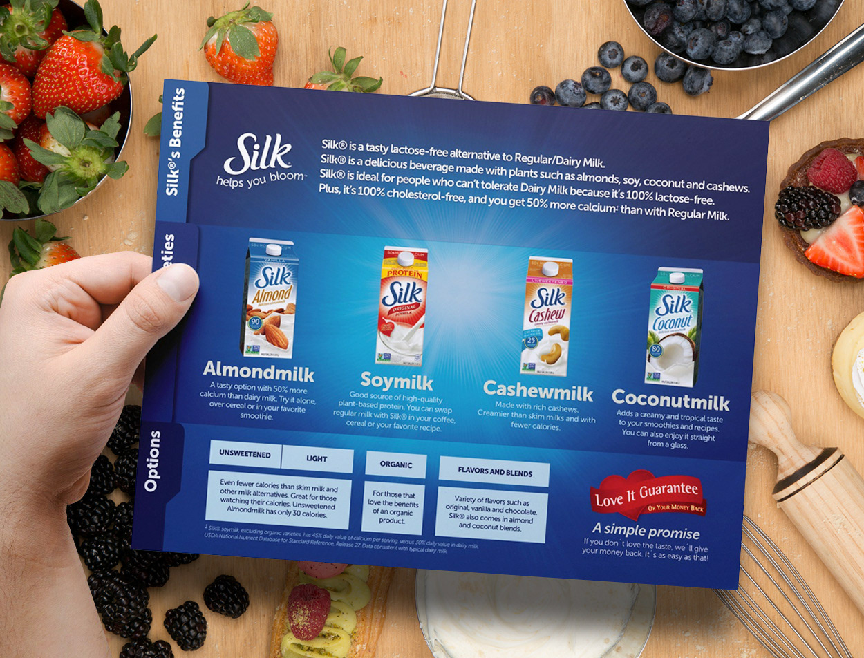 SILK laminated one-pagers