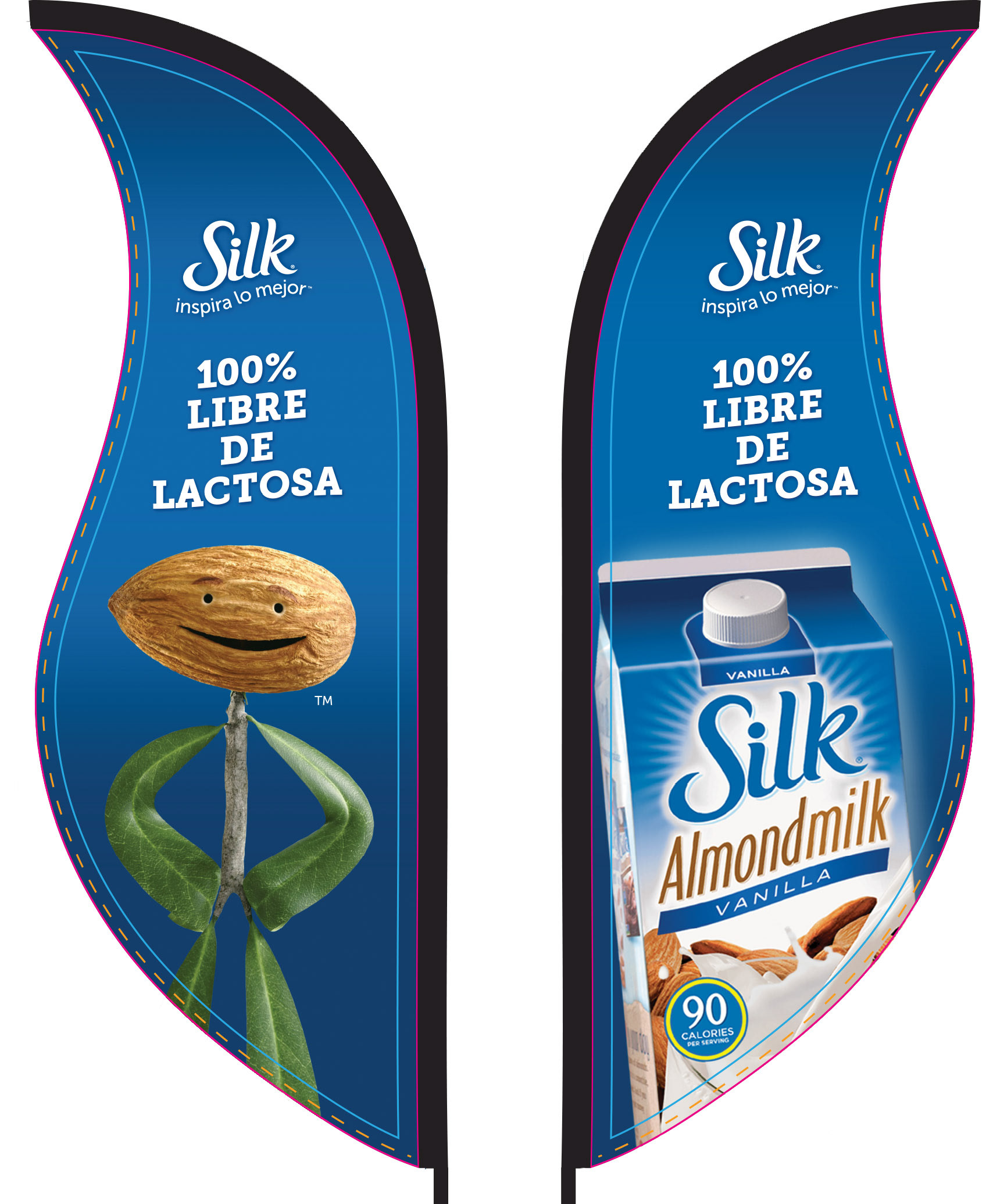 SILK double-sided flags