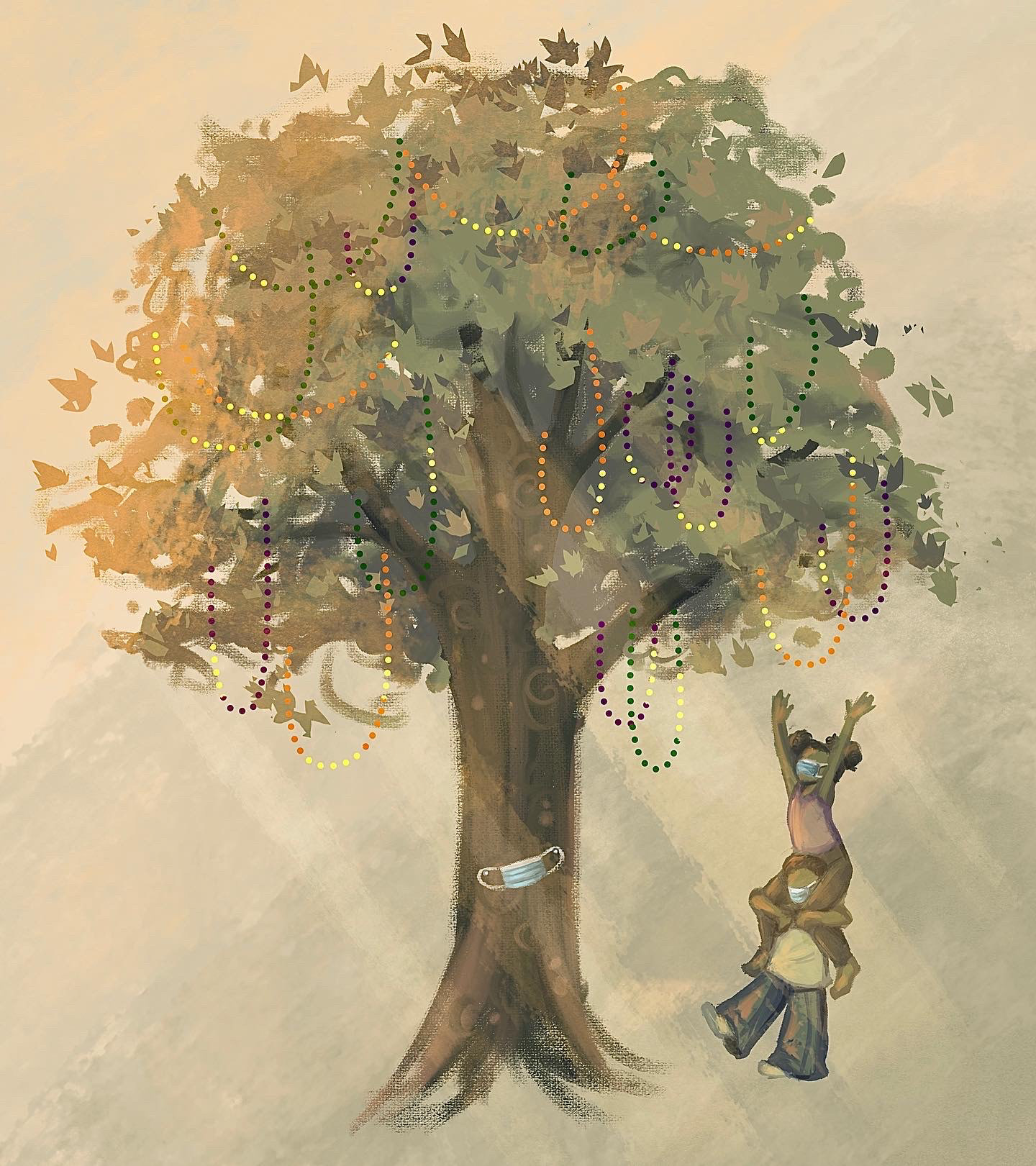 2022 | Is it going to be like this forever? | Photoshop | Covid/Mardi Gras Project