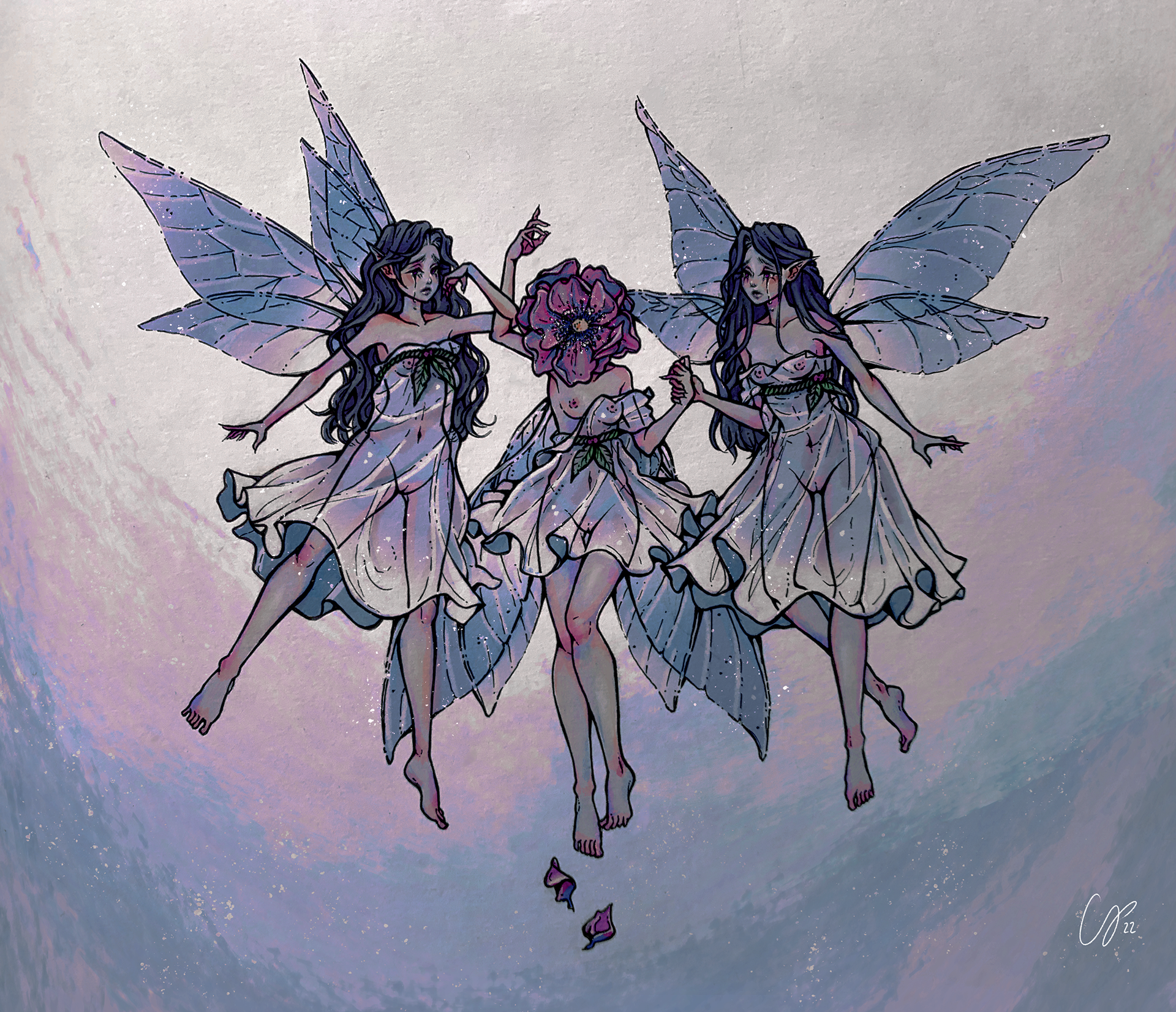 2022 | Withered Flower | Ink, Photoshop