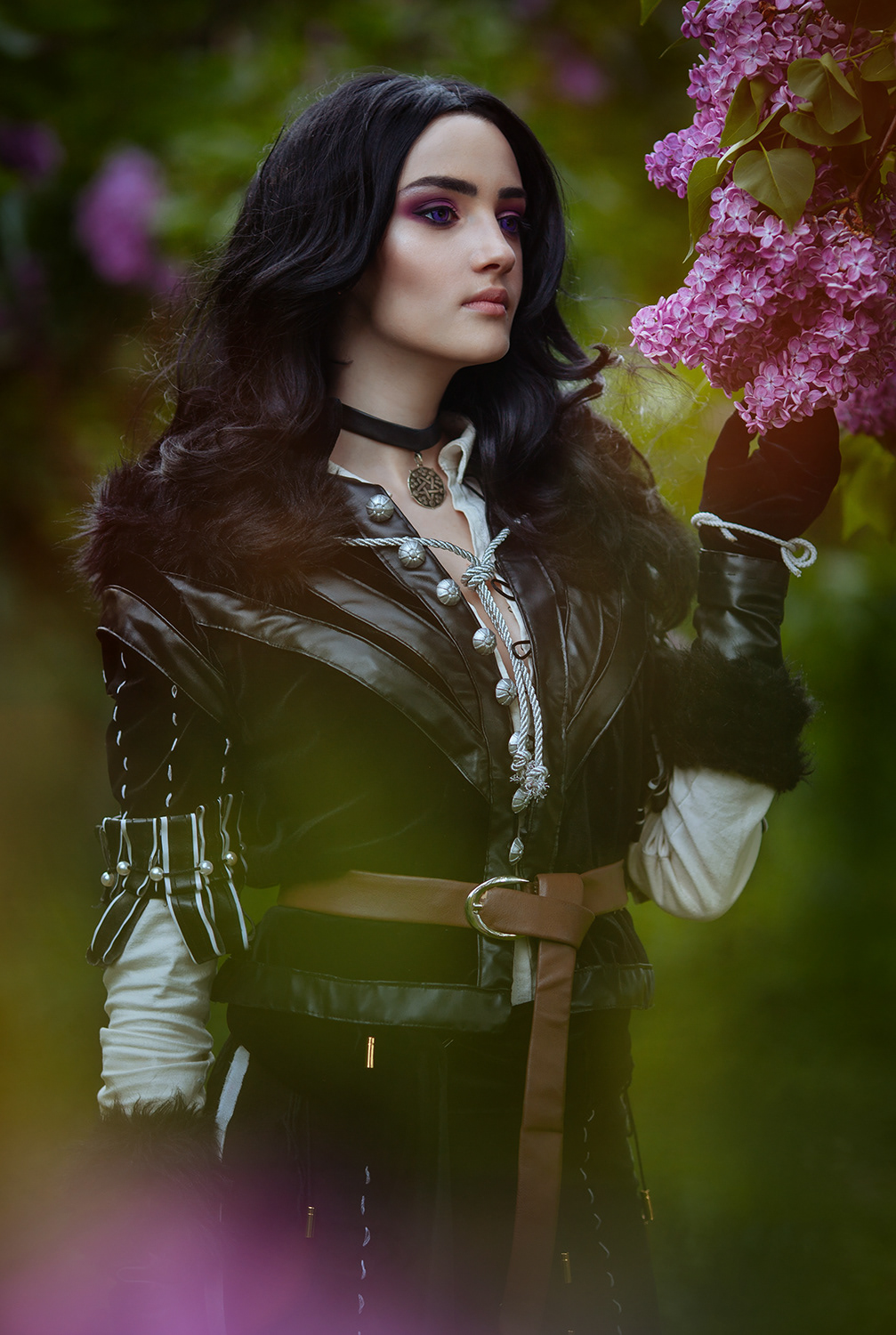 Cosplayer in Image of a Character Yennefer of Vengerberg from the Game or Film the Witcher in Winter Forest at Sunset Editorial Stock Photo - Image of dnipro, netflix: 172111433