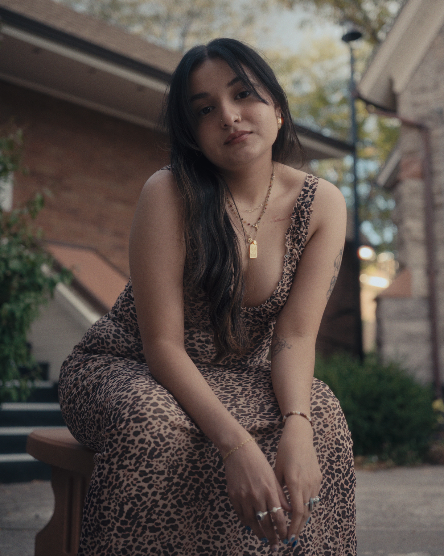 Golden hour portrait in Old Town Pocatello