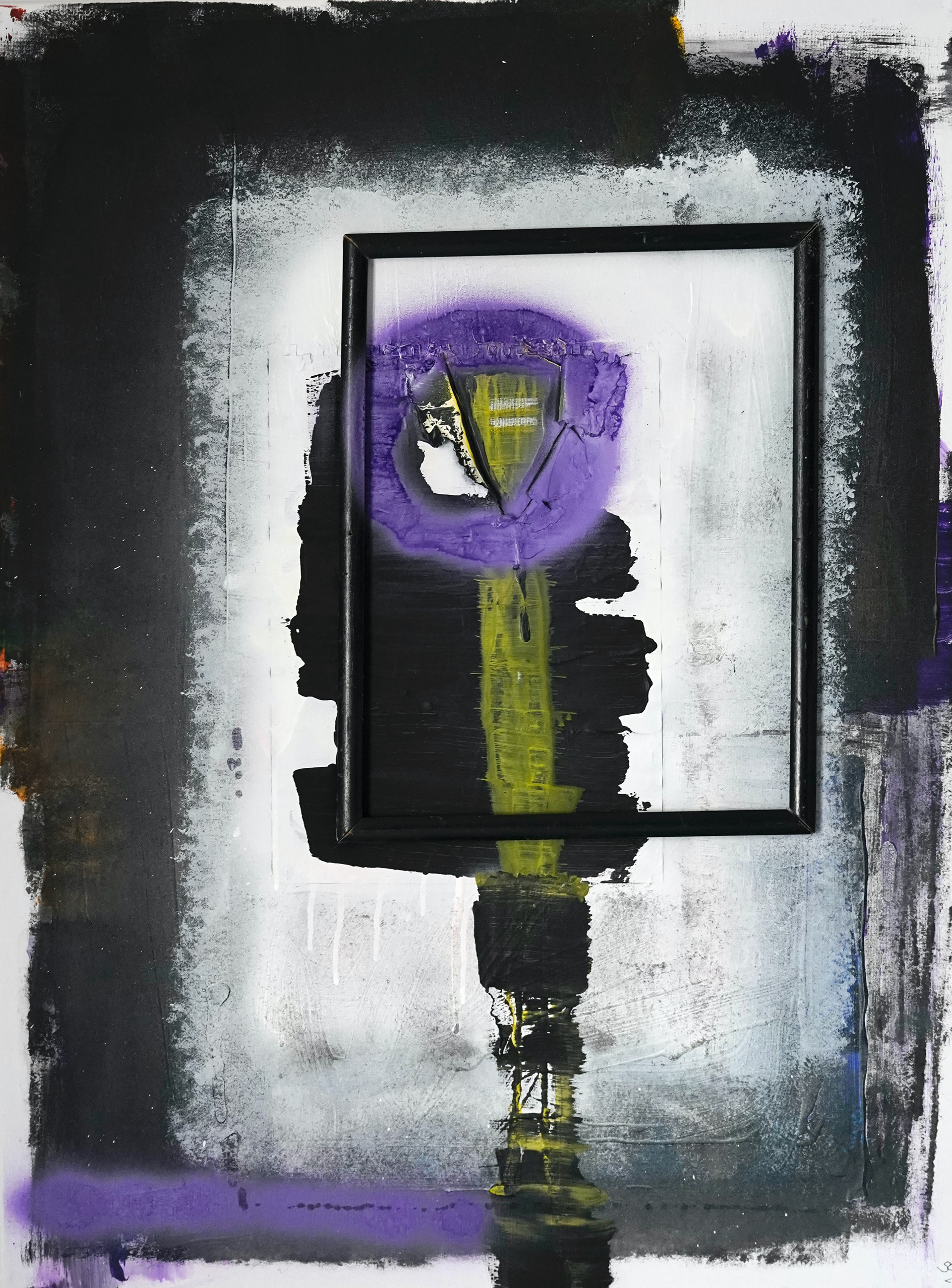 Lonely Equality, Mixed Media auf Leinwand, 80x60cm, 2025