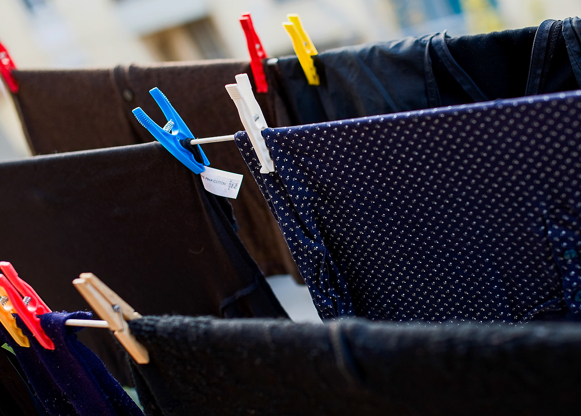 When I got there, I found Nonna's clothes hanging on her iconic clothesline off her balcony.  How many times had she washed my clothes and hung them to dry here?  I don't remember if they were left here when she died, or if my mother washed and hung them, but I'm the one who took them down for the last time. It felt ritualistic, somber, and like an honor reserved specially for me.