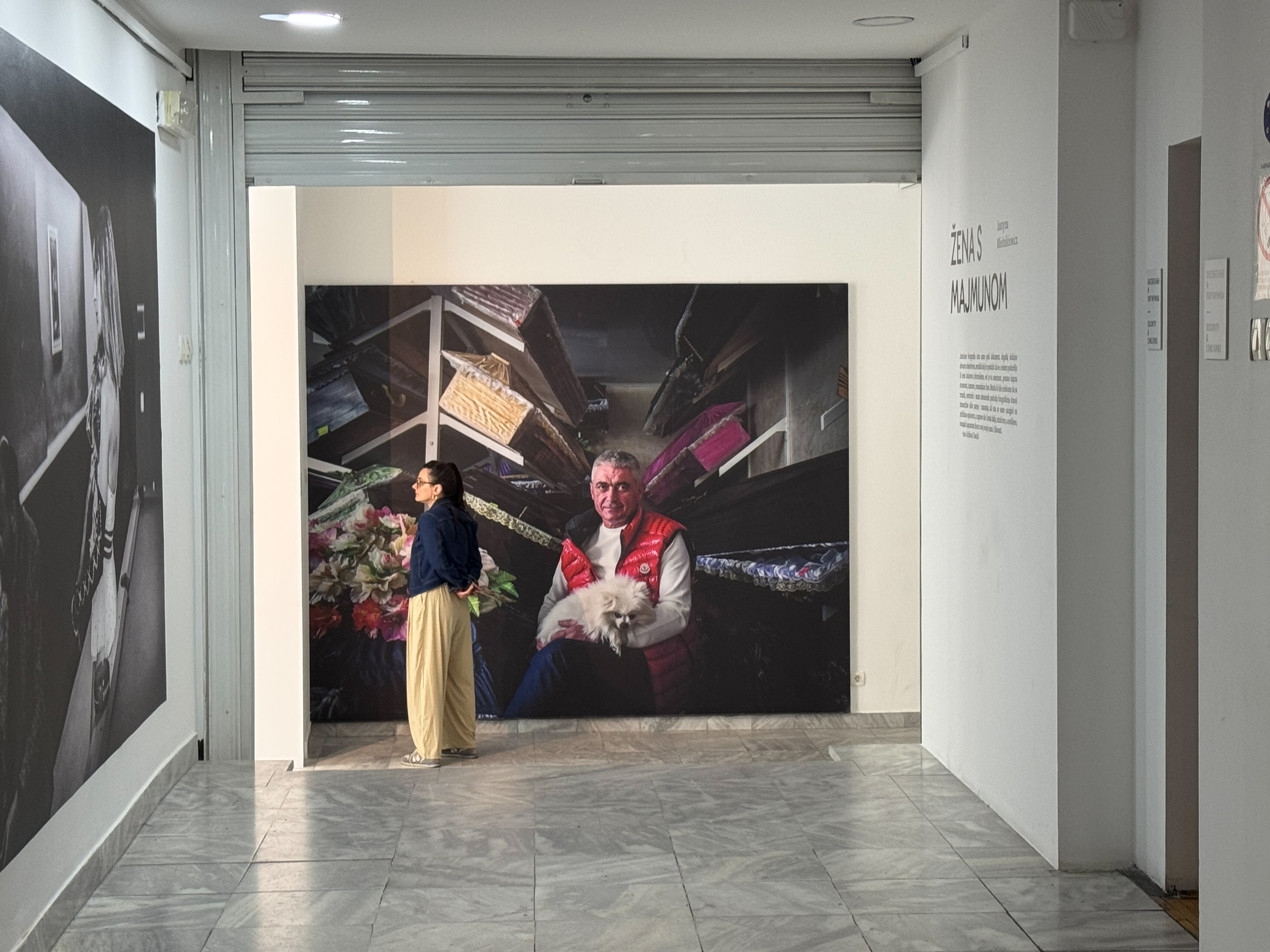 21 May 2022, Bucha, Ukraine Petro Korol, owner of the Memory King funeral parlour located next to Bucha's morgue, has been responsible for handling the funerals of soldiers, victims of Russian aggression, and local residents. When this photograph was taken, refrigerators containing the bodies of those killed during the Russian occupation were still outside the morgue, awaiting identification. The Russian forces not long before  vacated the area, leaving behind one of the most horrific crime scenes.