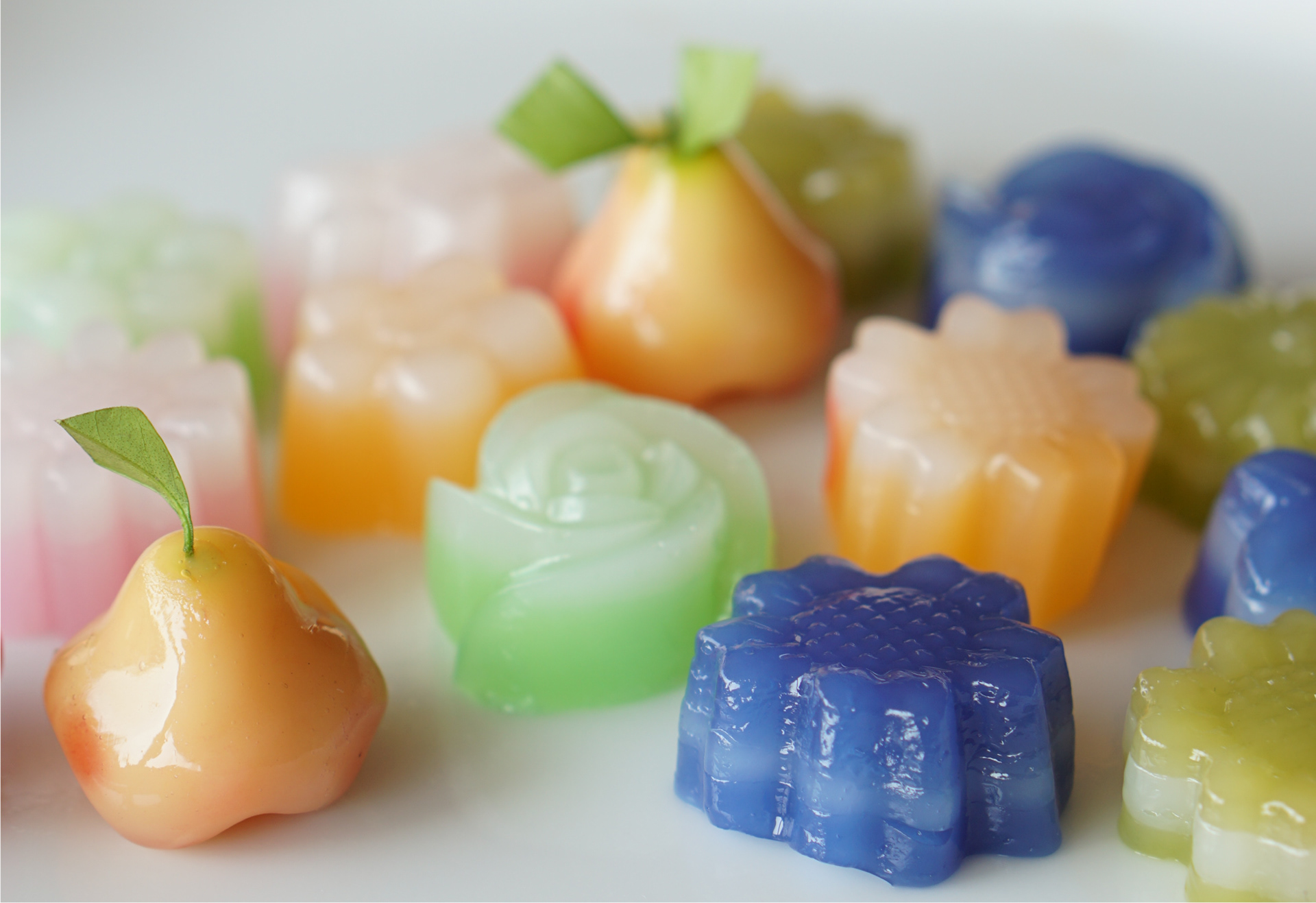 タロイモやタピオカ粉で作った美しいお菓子