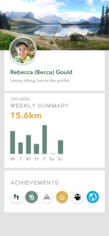 User Profile Mockup