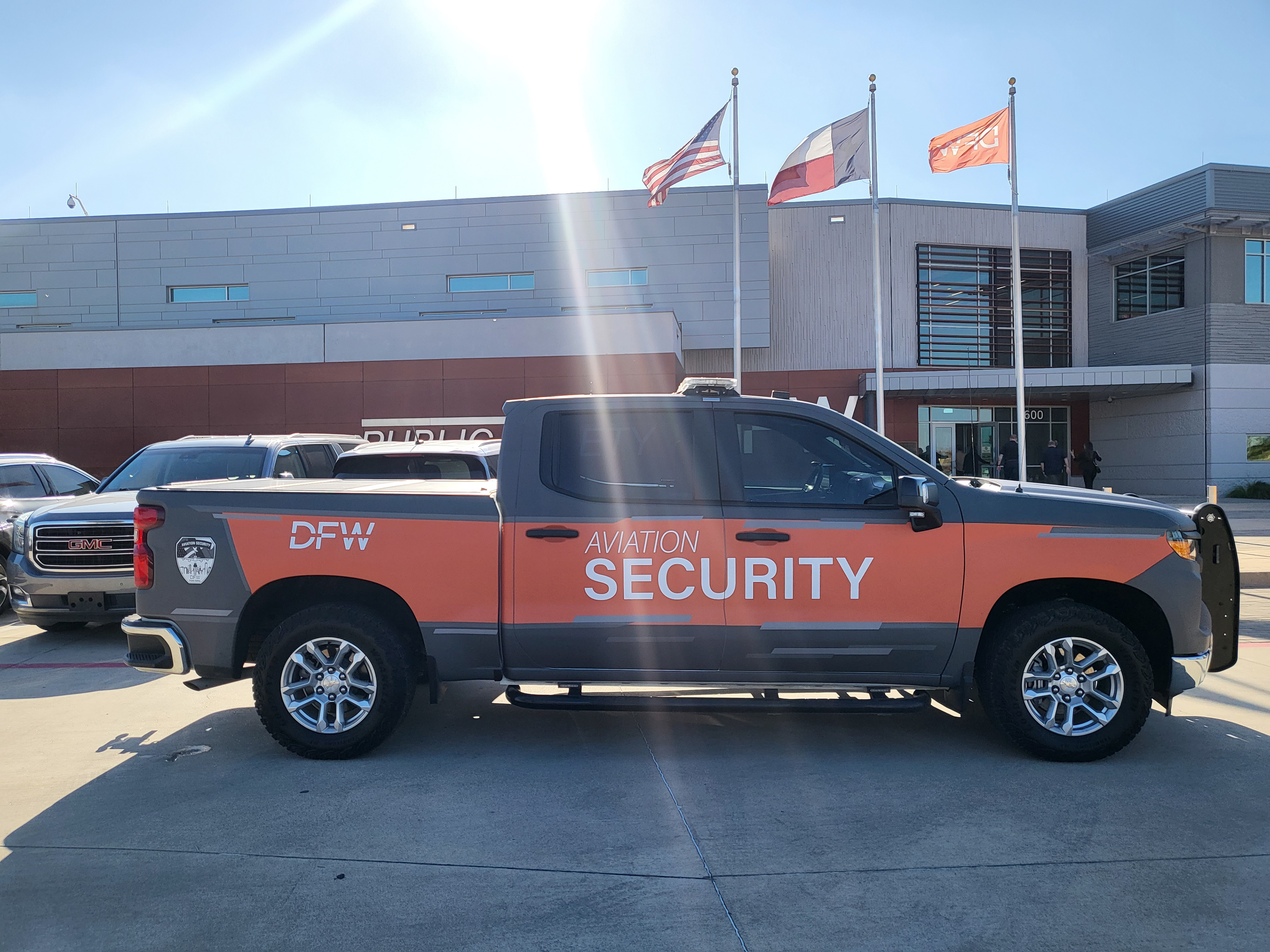 Aviation Security Fleet Wrap - 2024. Photo by D. Howland.