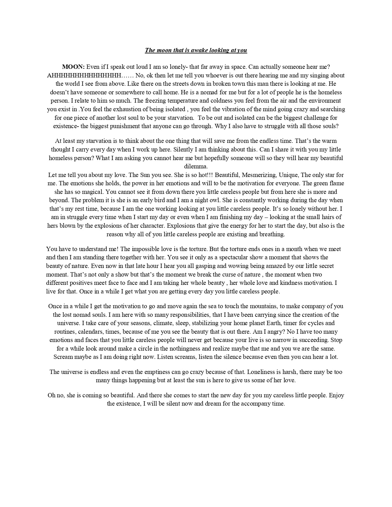 Script for the Moon