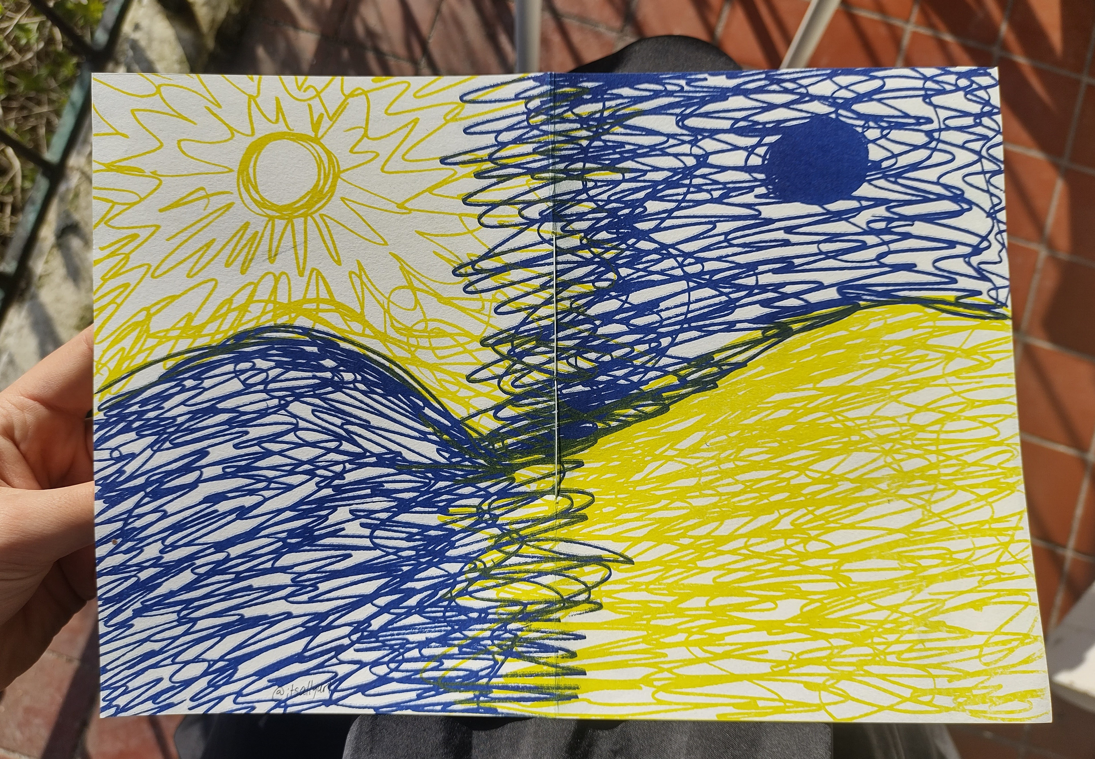 Cover made with Riso printer