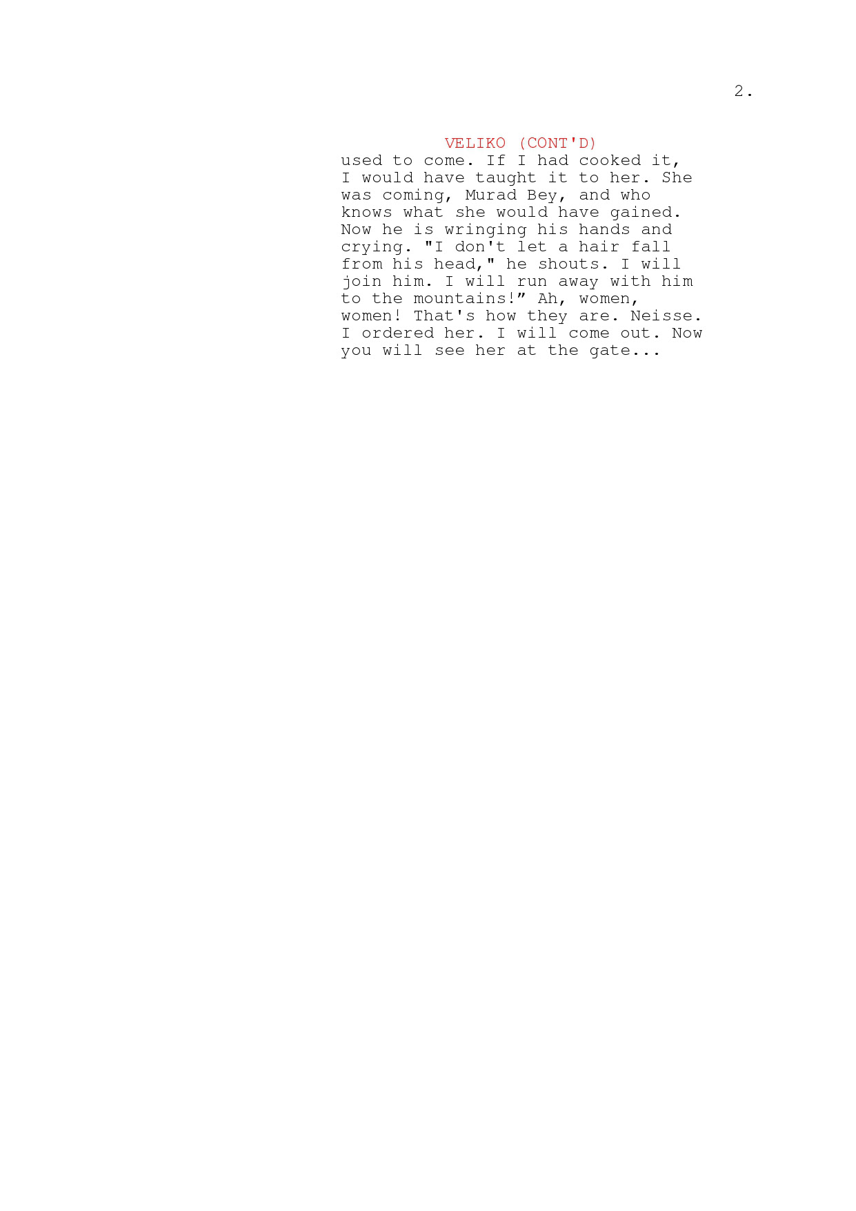 Dialogue Script