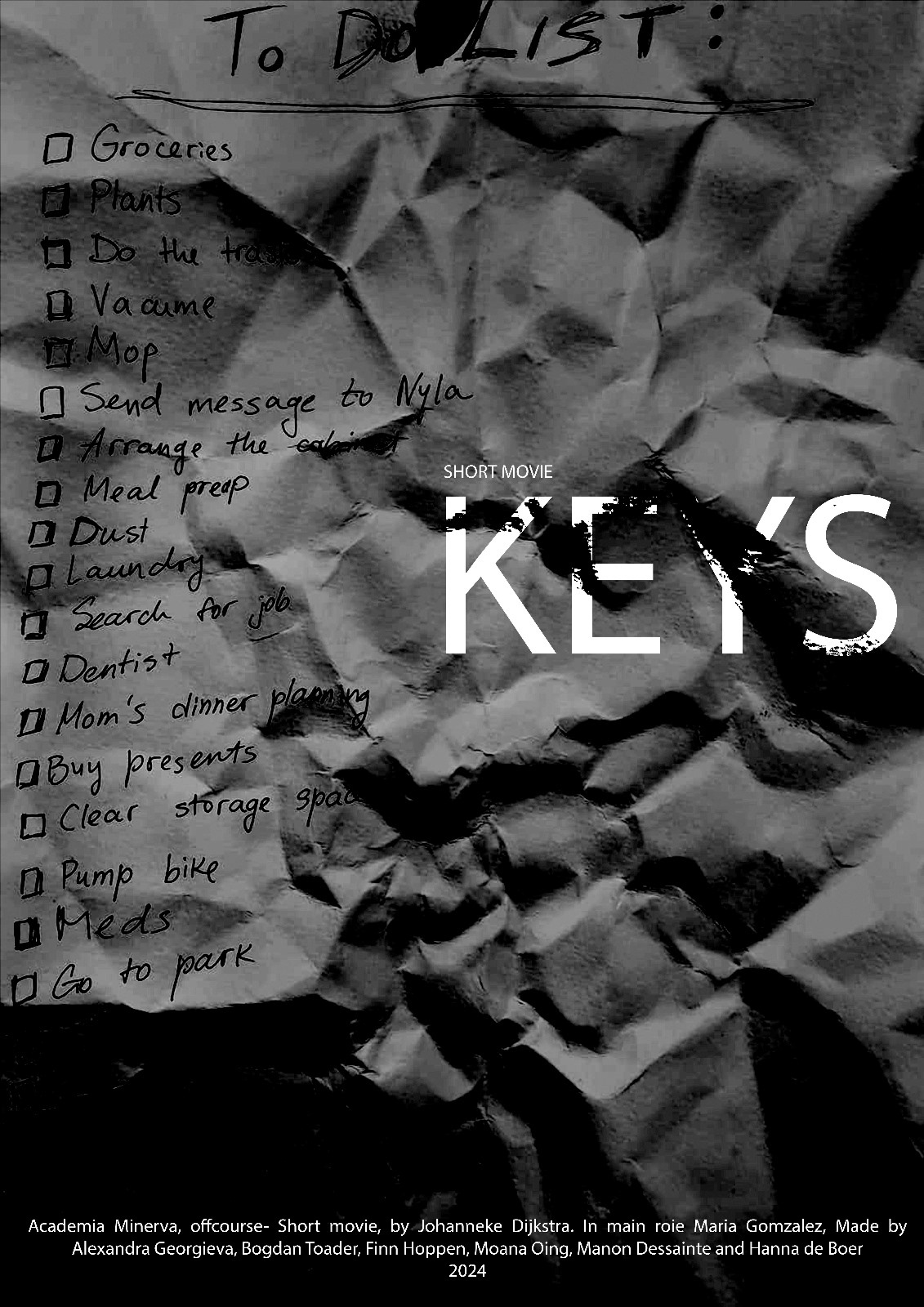 "Keys" short movie 2024 poster