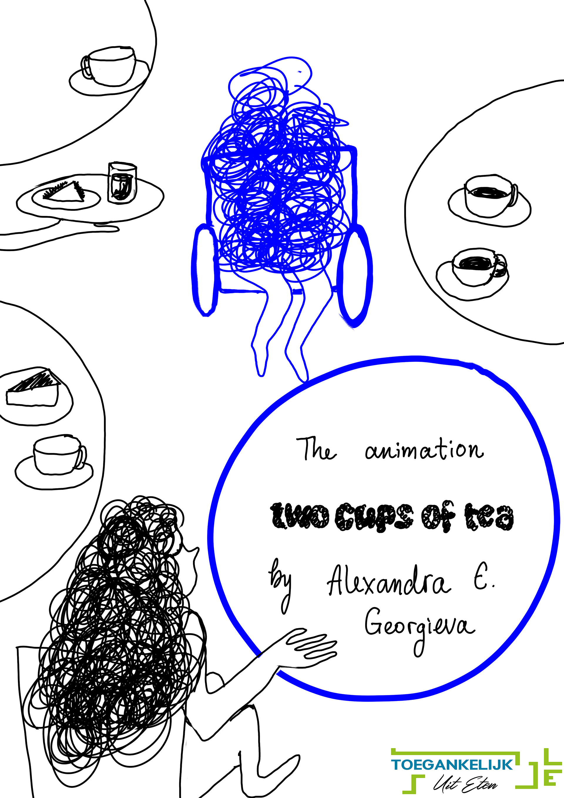 "Two cups of tea" poster