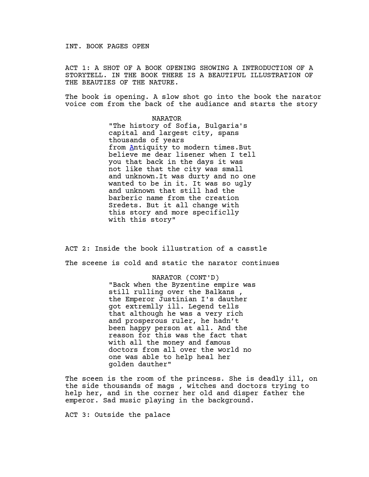 Sofia legend script