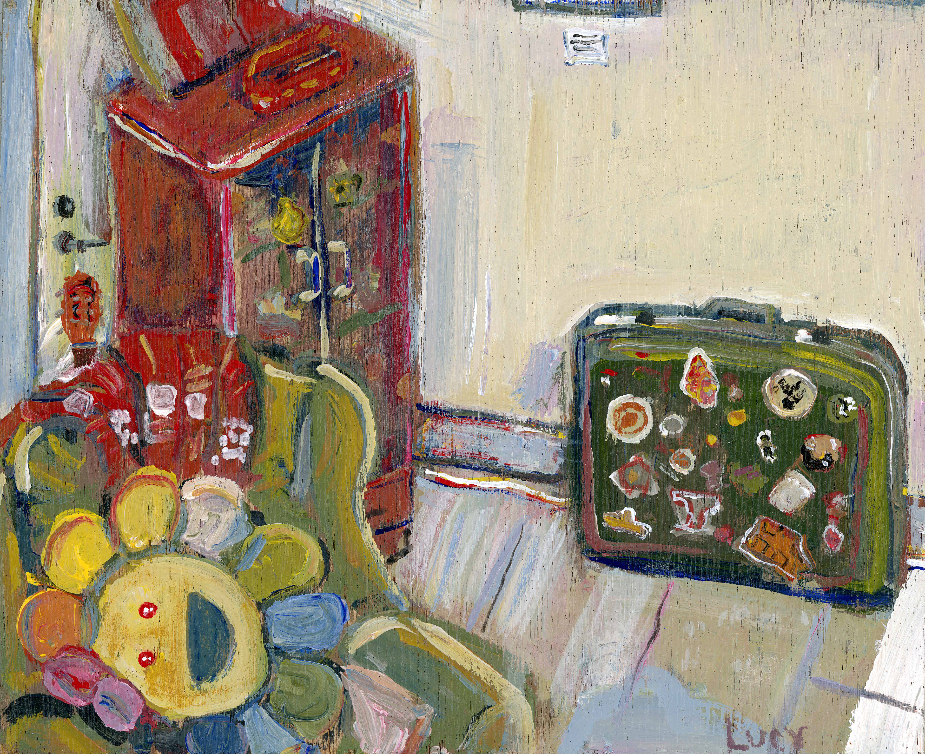 Tic Tac Toe (Painted in-situ): Not Currently For Sale