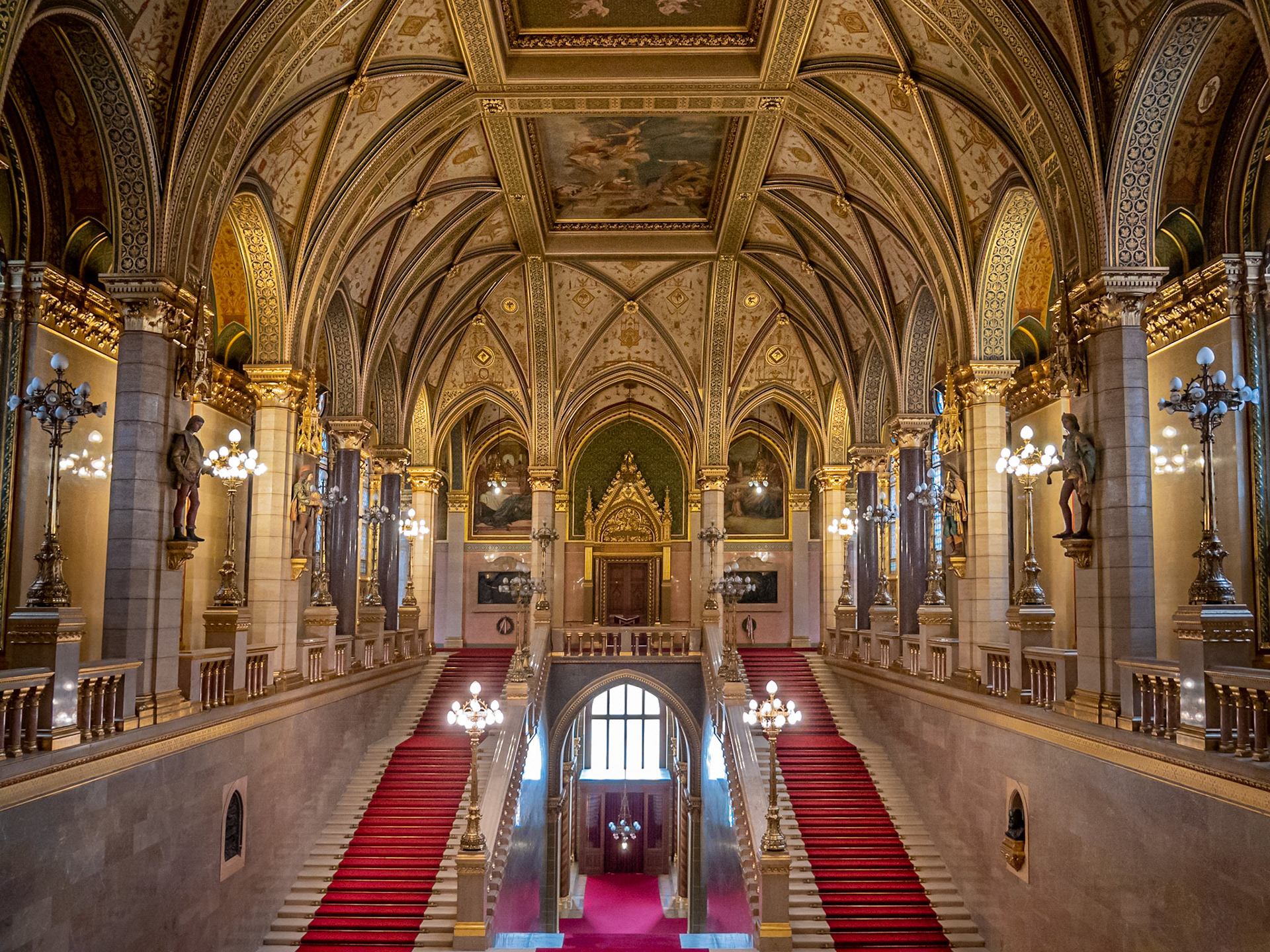 Interior of the Hungarian Parliament Building