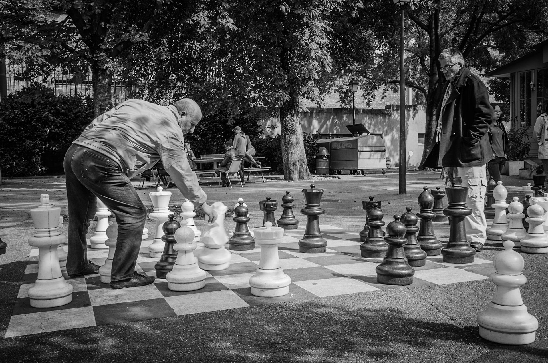 Street chess in Geneva