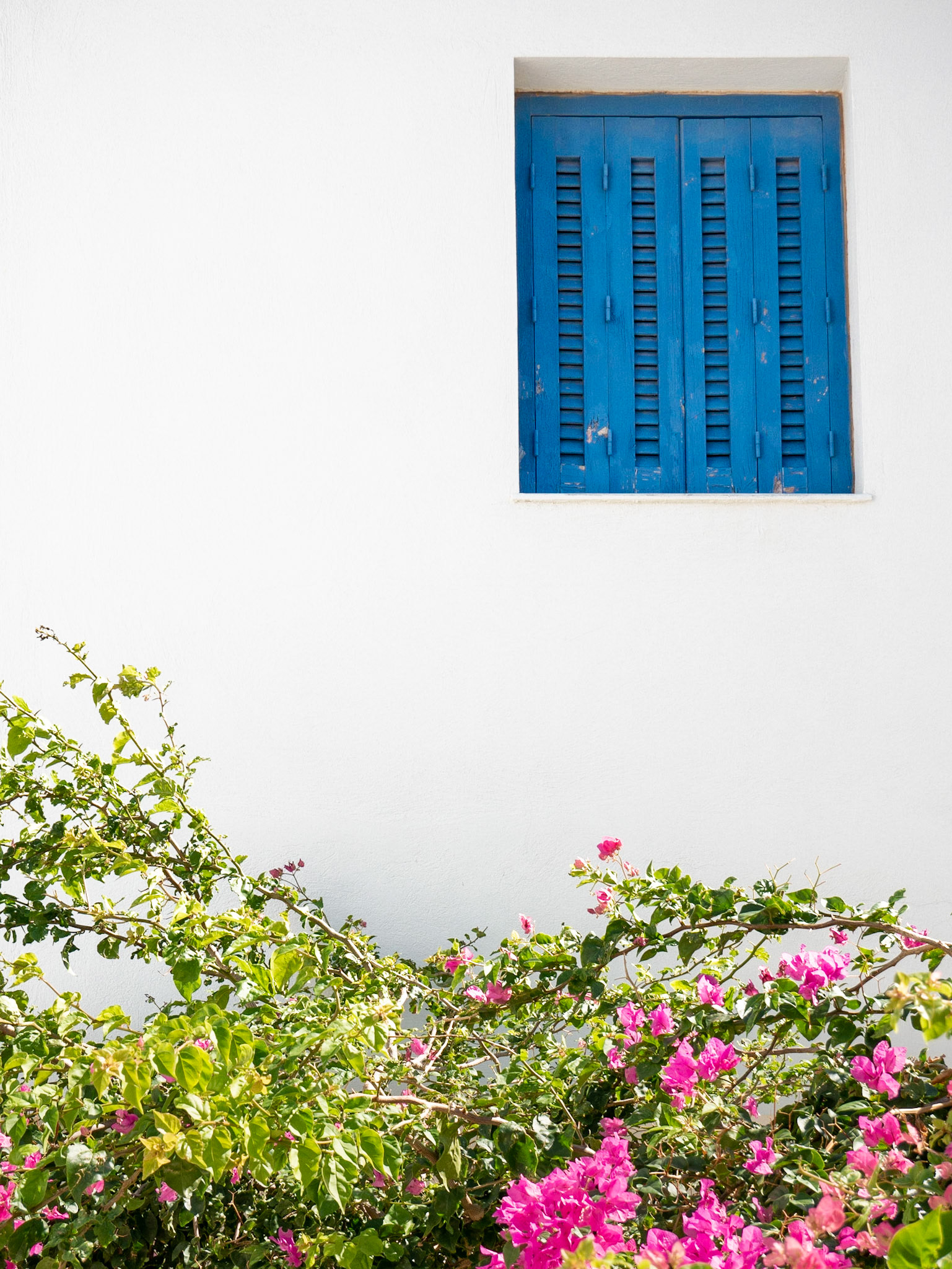 Window and flowers, Crete