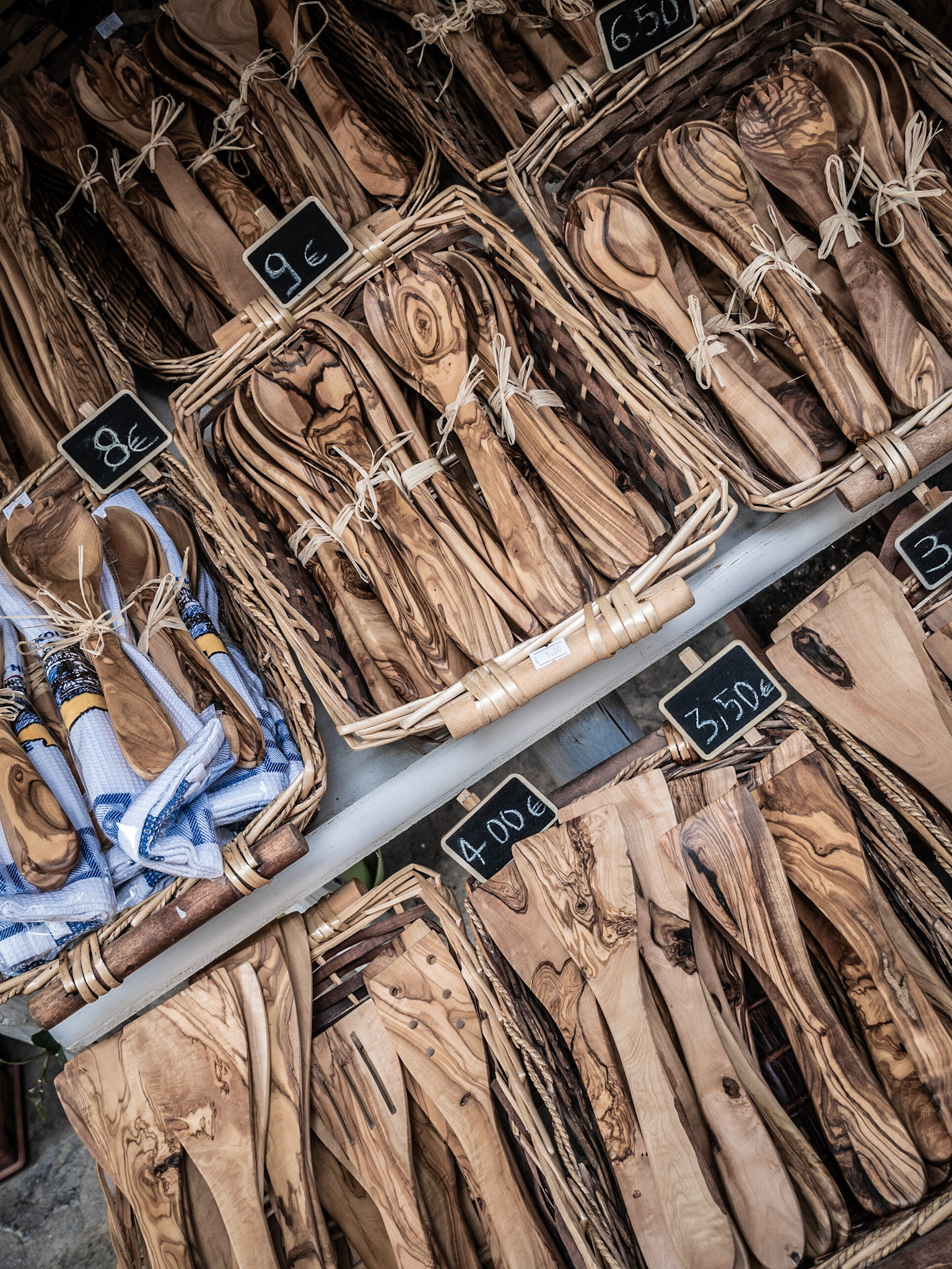 Olive wood utensils