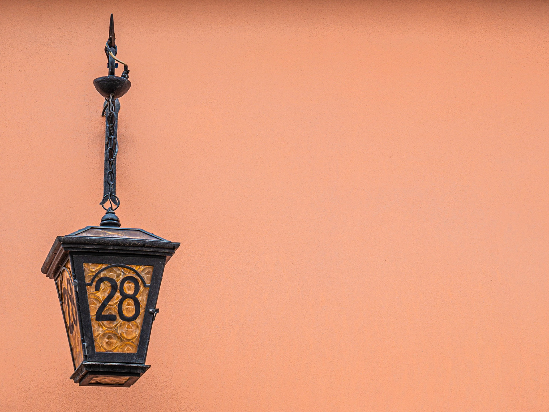 Light on orange